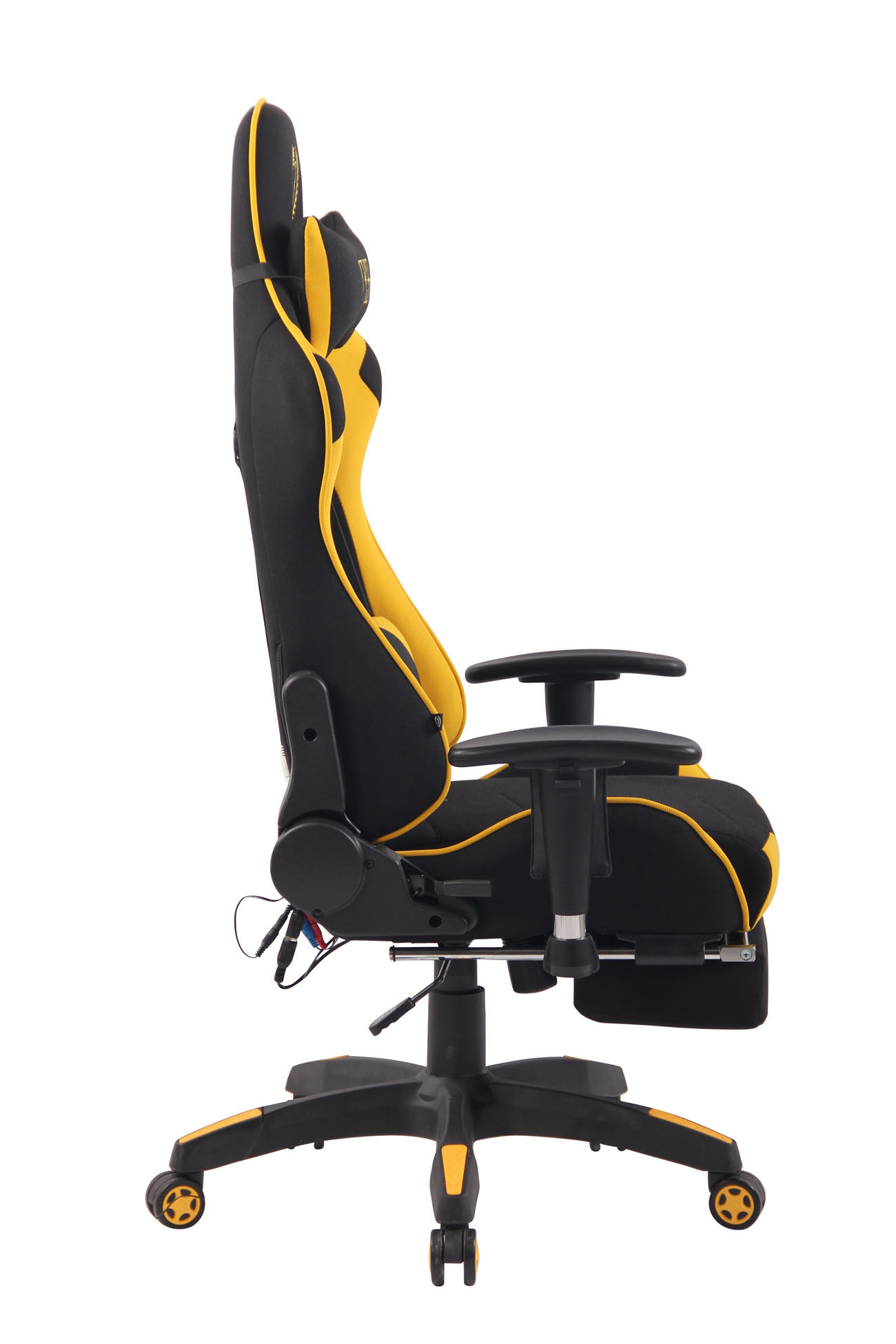 Gaming Bürostuhl Turbo XFM Stoff schwarz/gelb