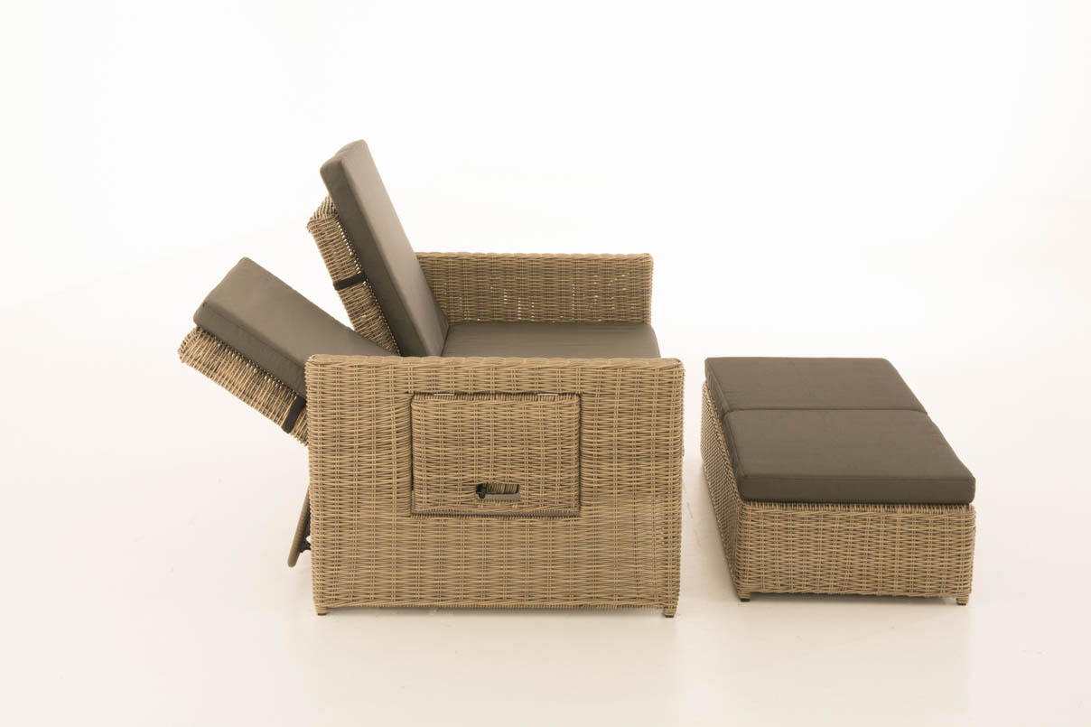Polyrattan Sofa Ancona 5mm natura anthrazit