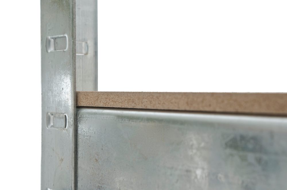 Schwerlastregal aus Metall silber 90x40x180 cm