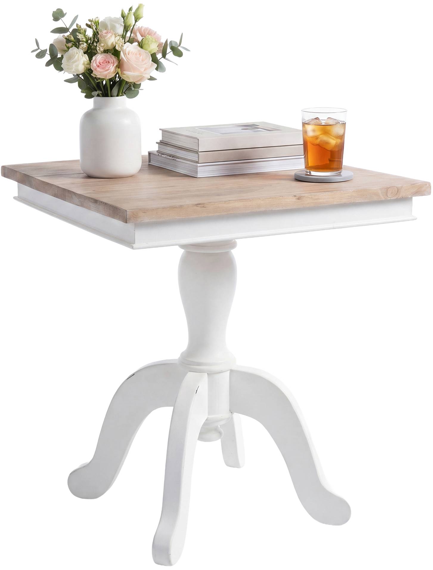 Beistelltisch Lorne natura/weiß 70 cm