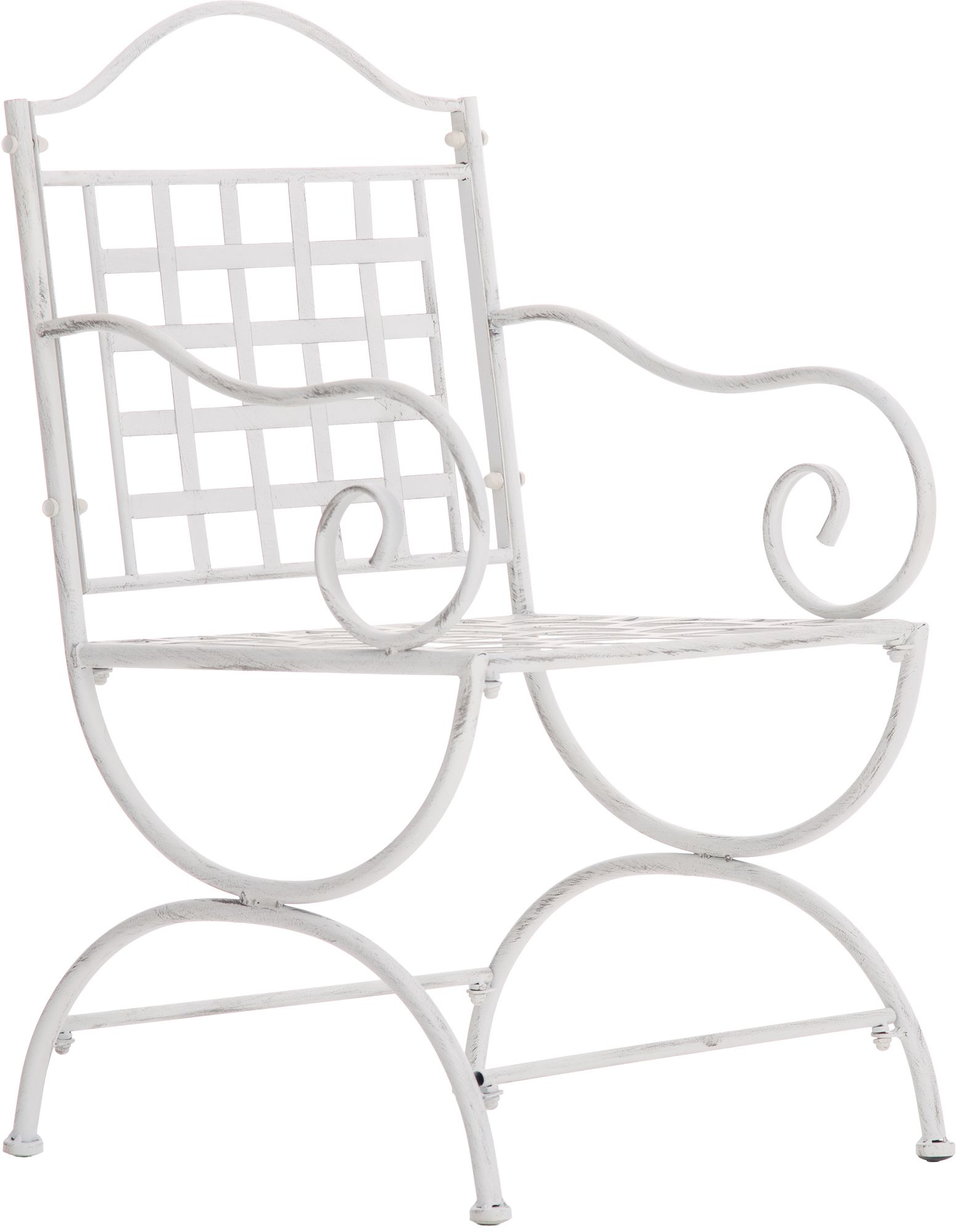 Gartenmöbel-Set Viro mit 2 Stühlen antik weiß