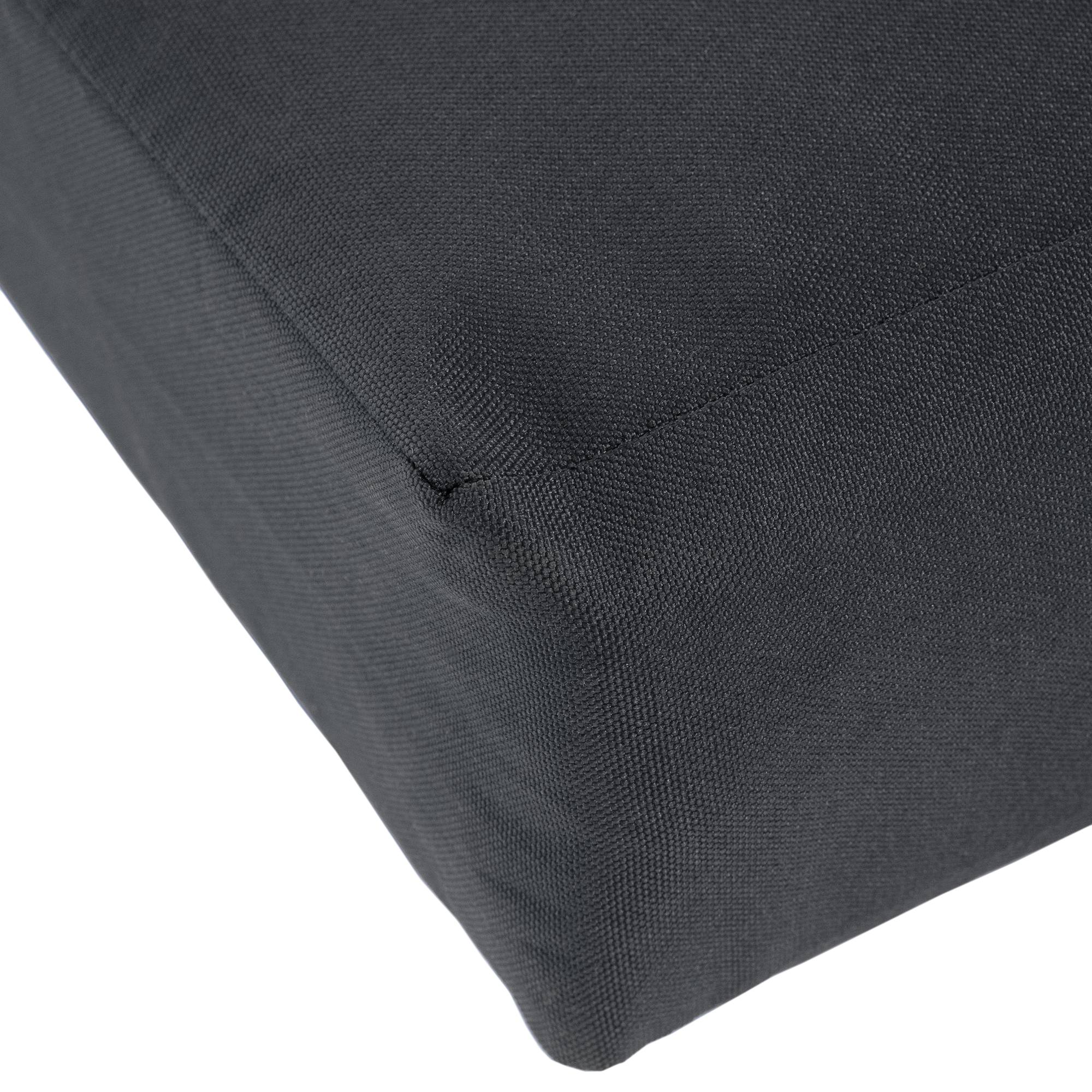 Schaukelbank wetterfest Joyce mit Sitzkissen dunkelgrau 106x48x8 cm