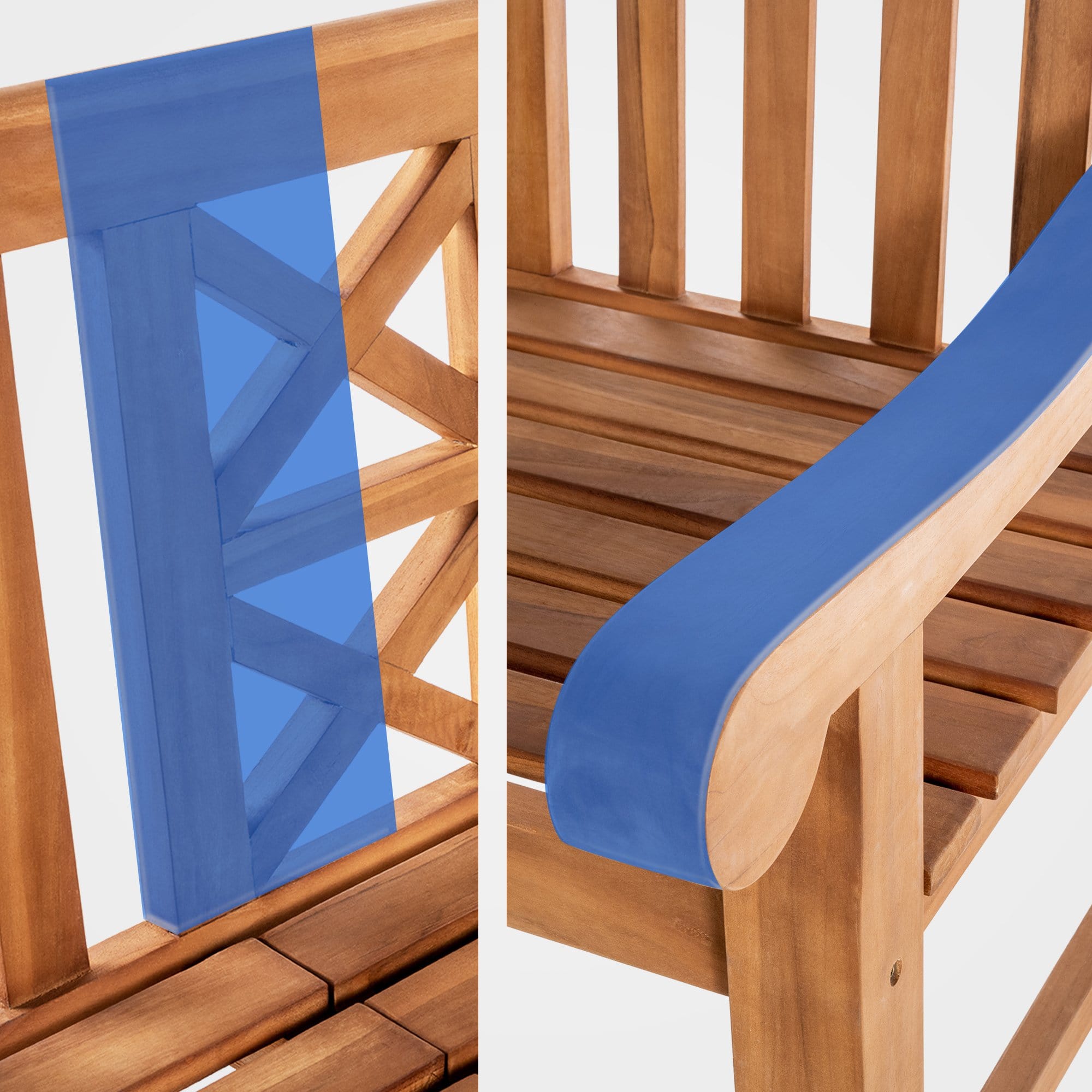 Teakbank Luka teak 150 cm
