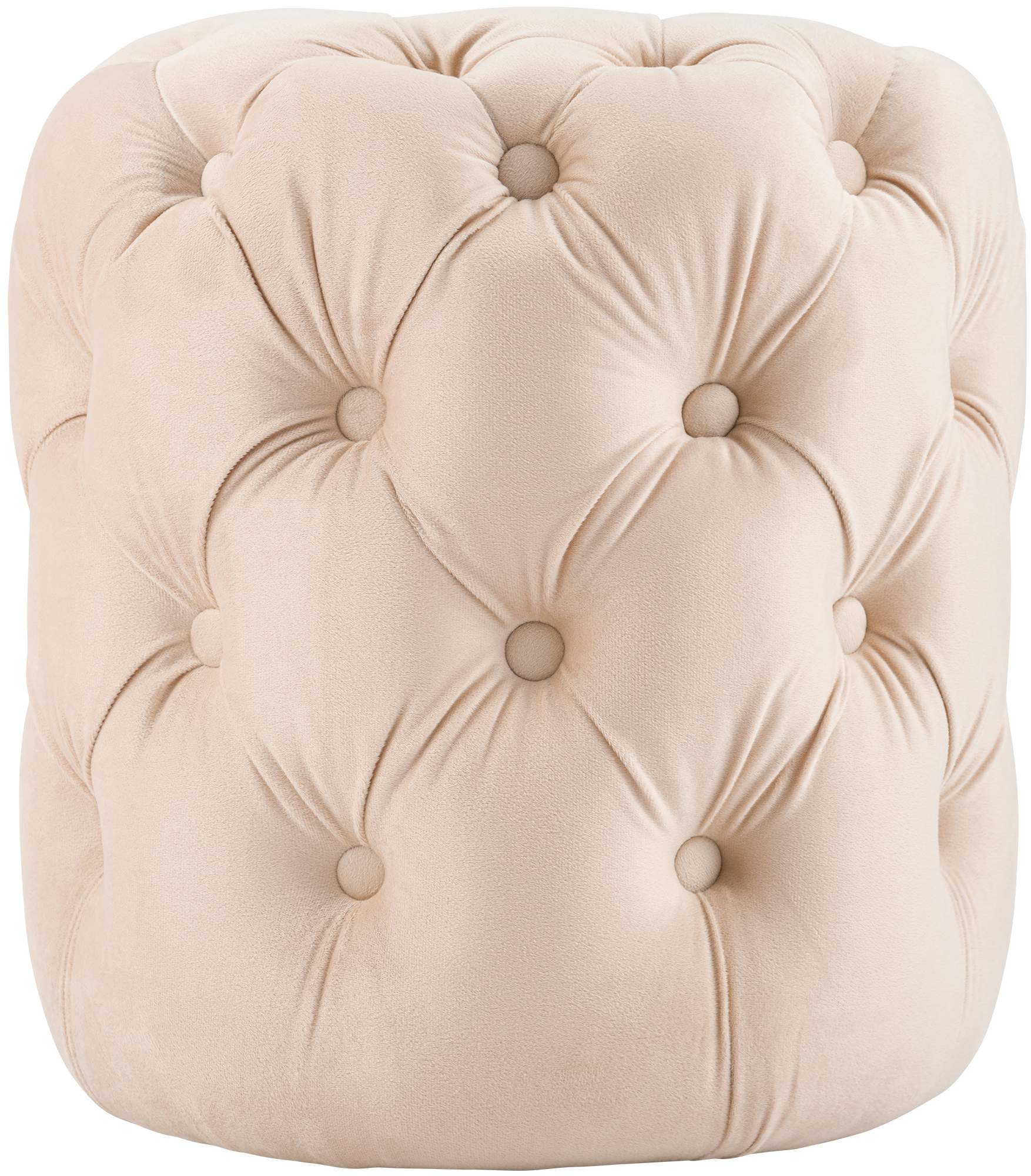Sitzhocker Drancy Samt creme M