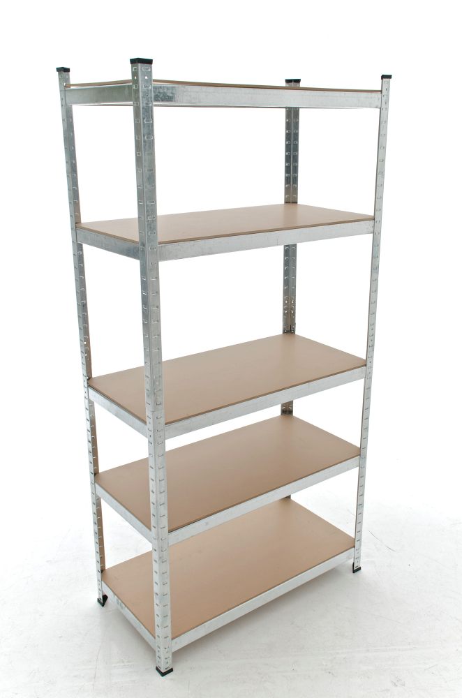 Schwerlastregal aus Metall silber 90x40x180 cm