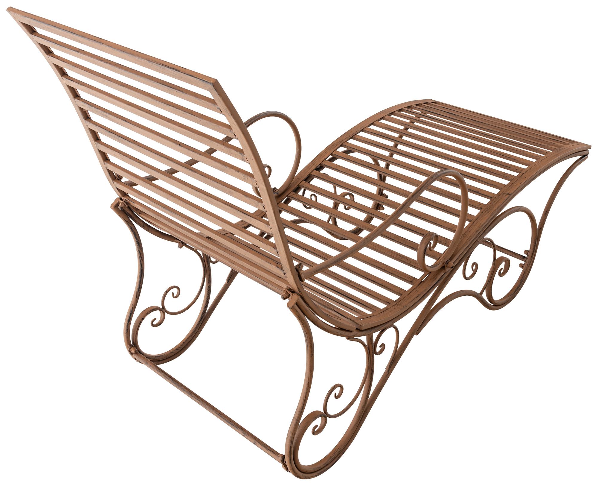 Gartenliege Amiens antik braun
