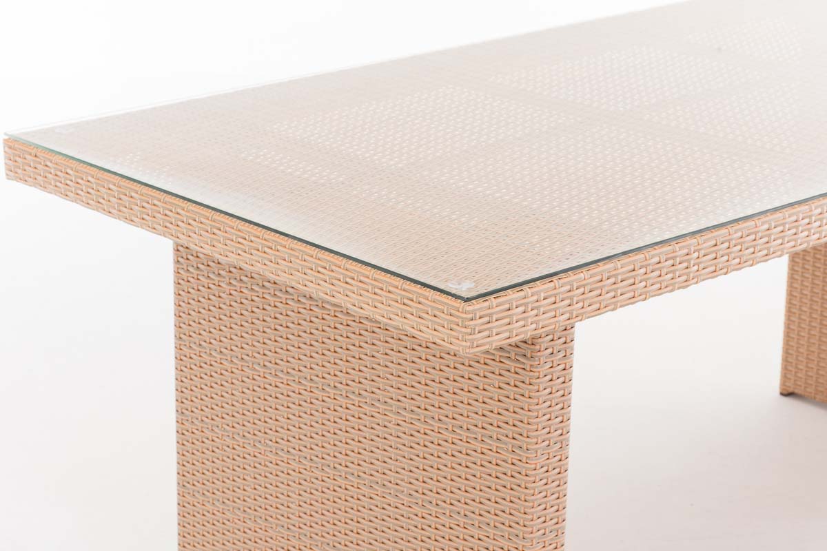 Polyrattan Tisch Avignon sand 180 cm