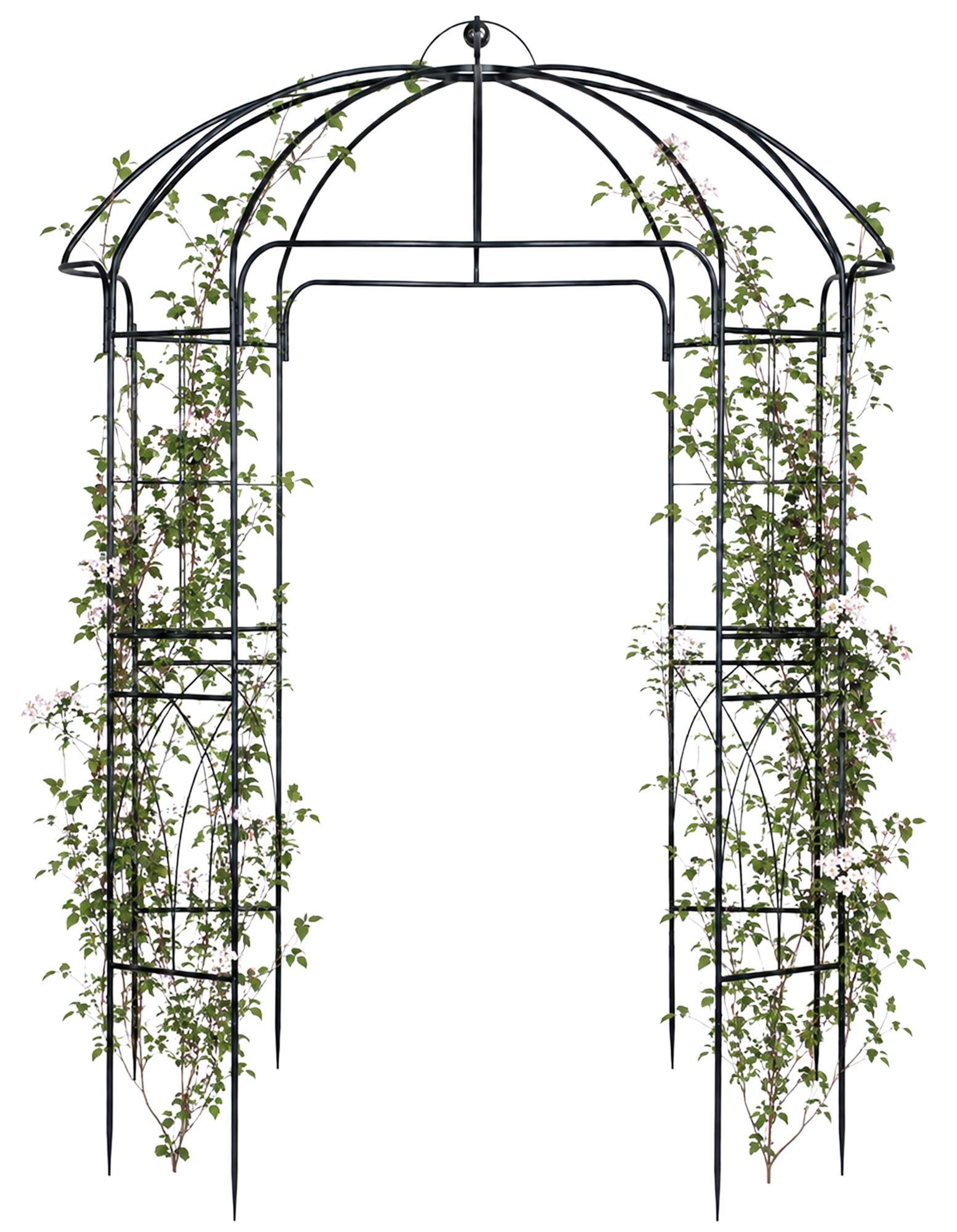 Gartenpavillon Keira mit Rankhilfe anthrazit