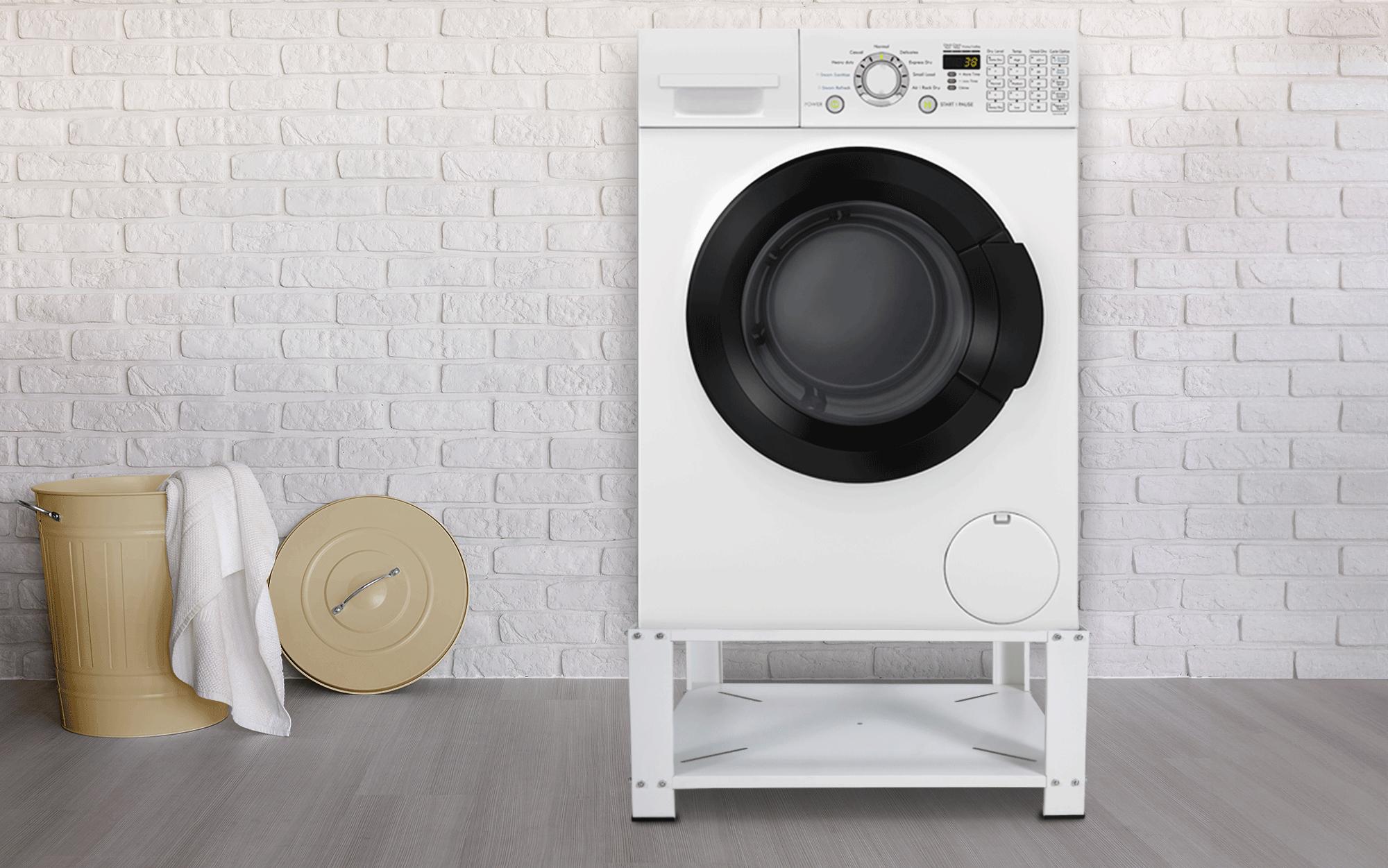 Waschmaschinen-Untergestell Lunas weiß