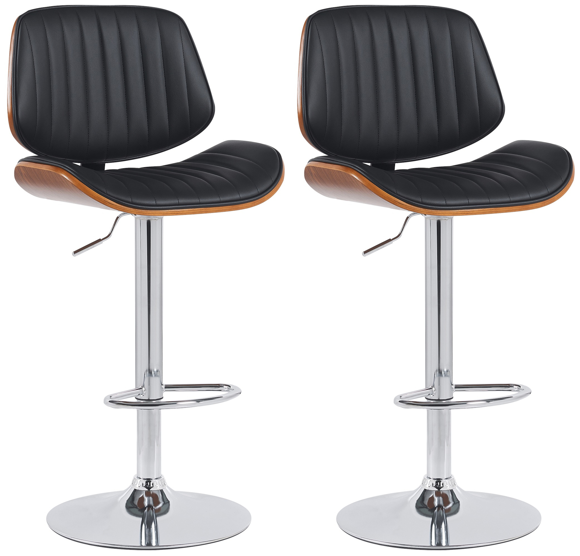 2er Set Barhocker Clawson Kunstleder