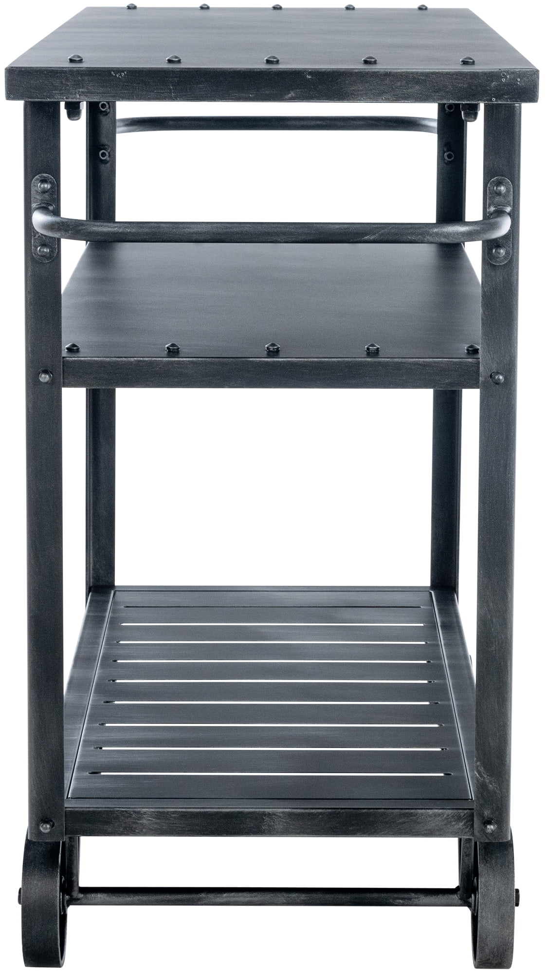 Servierwagen Spring antik silber