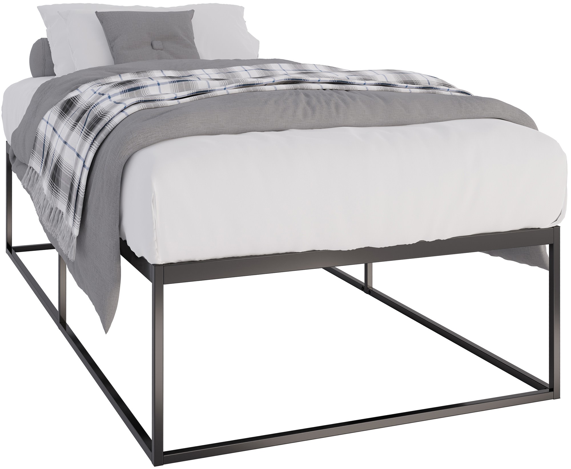 Metallbett Scala schwarz 200x100x46 cm