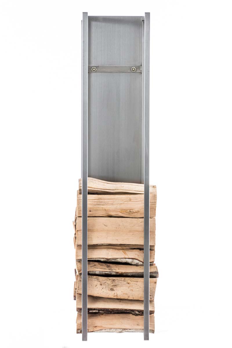 Kaminholzständer Spark edelstahl 160 cm
