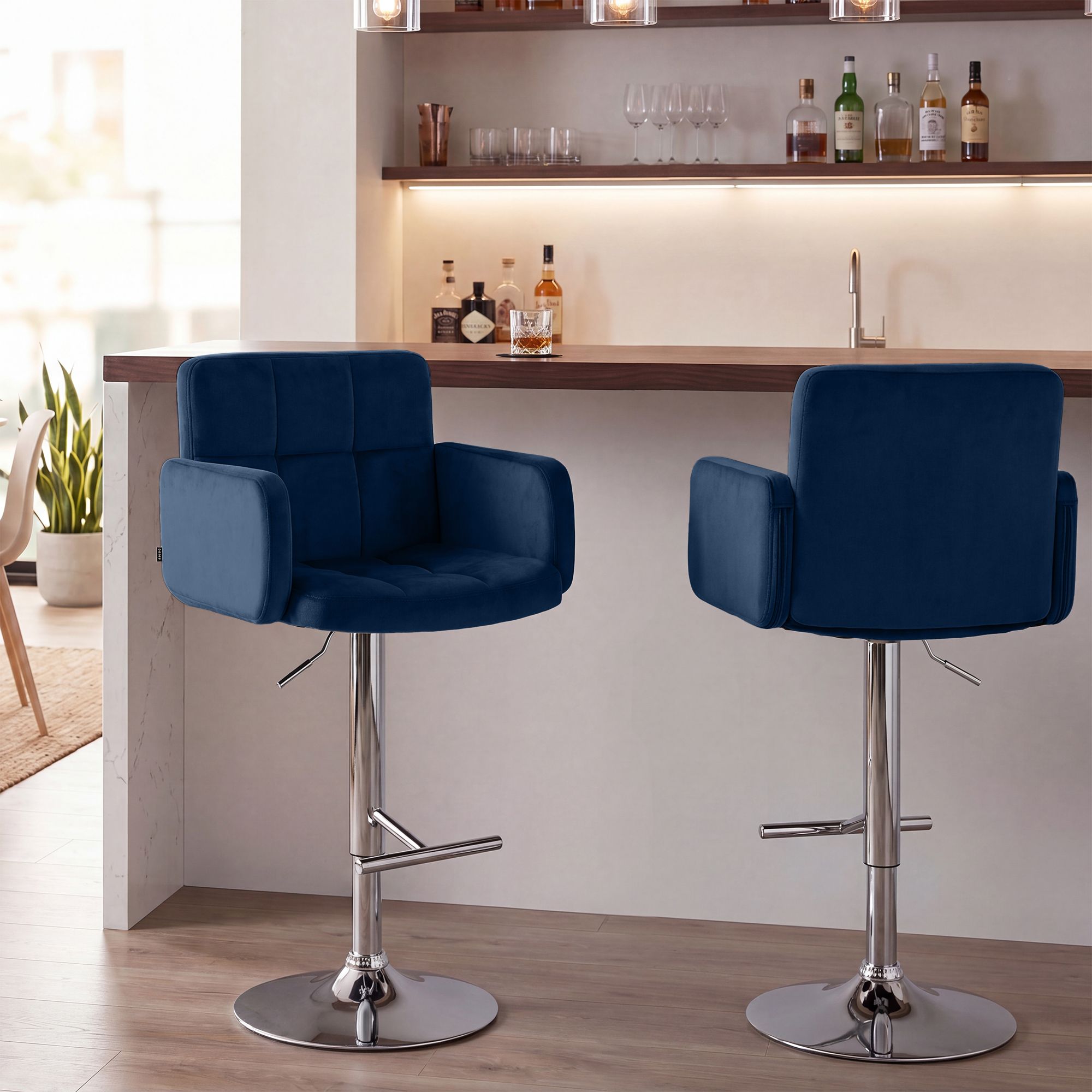 Barhocker Los Angeles Samt