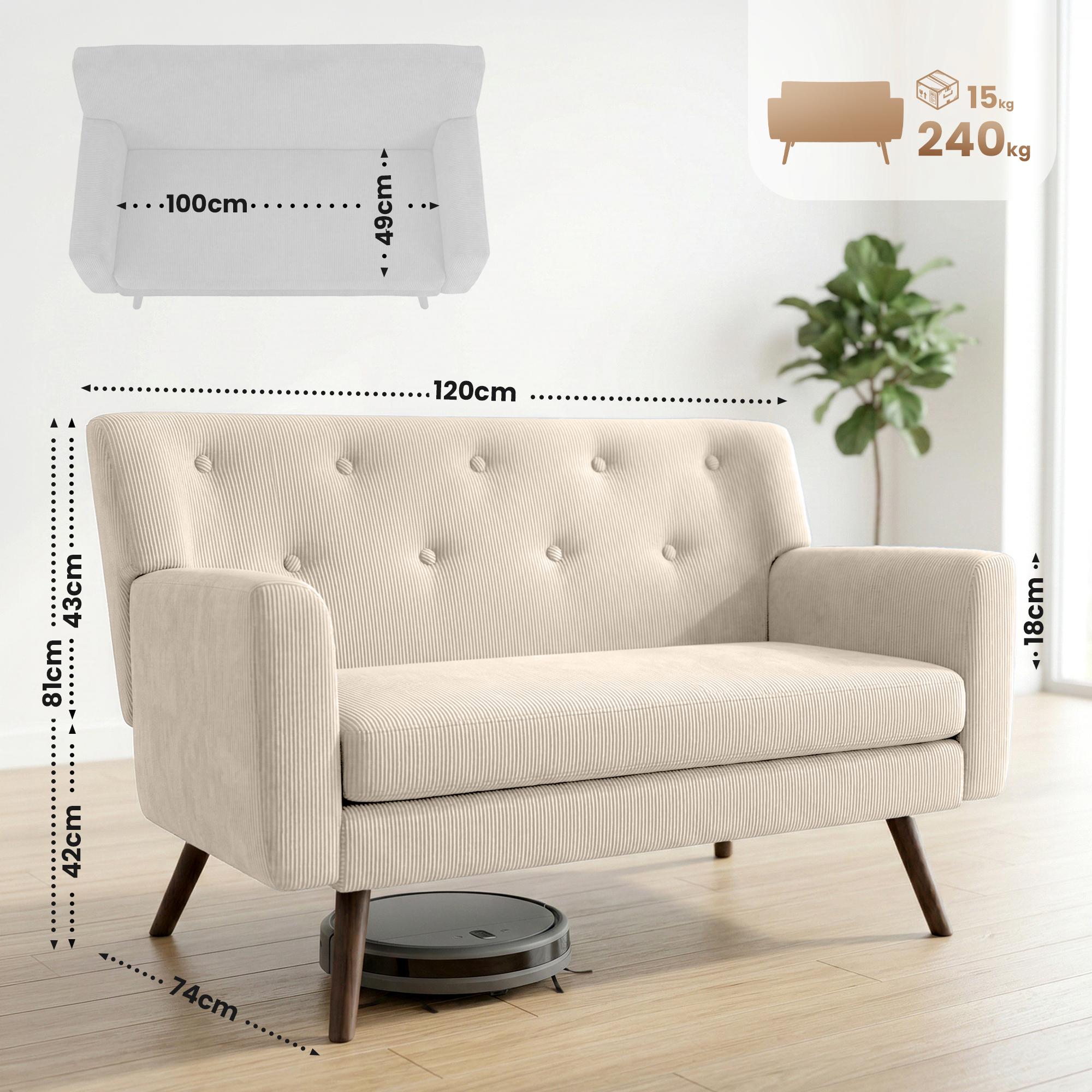 Sofa Kioni Cord creme