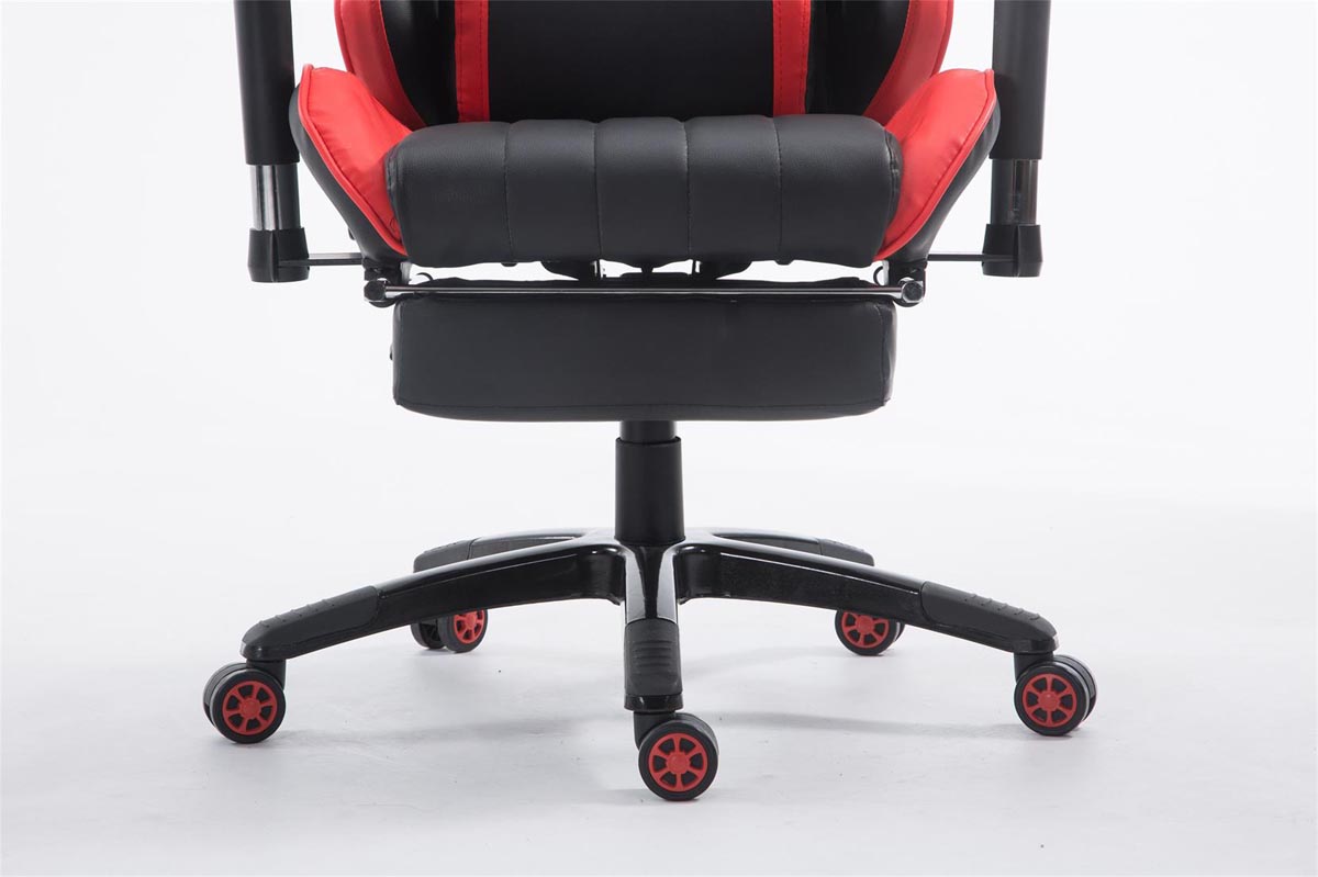 Racing Gaming Bürostuhl XL Shift Kunstleder mit/ohne Fußablage schwarz/rot mit Fußablage