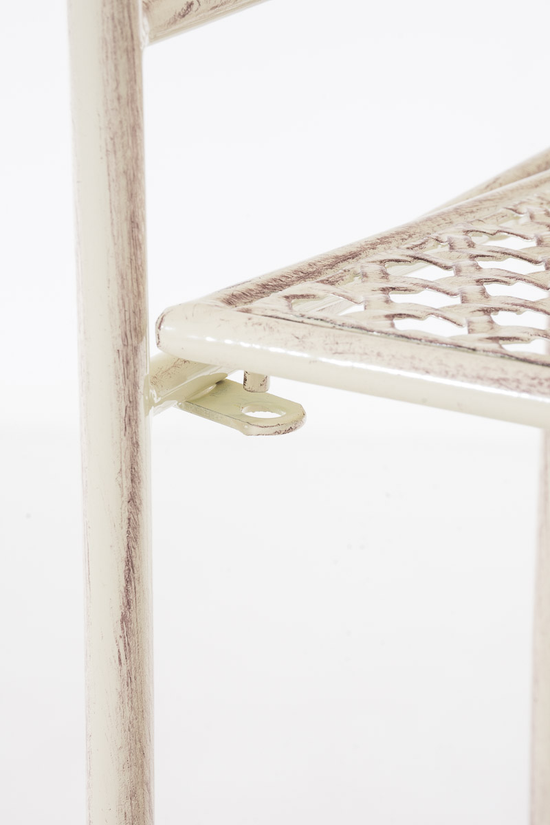 Standregal Anika aus Eisen antik-creme