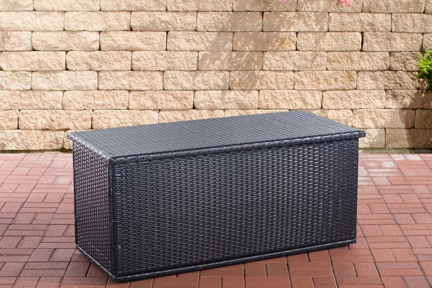 Polyrattan Auflagenbox Comfy schwarz 150 cm