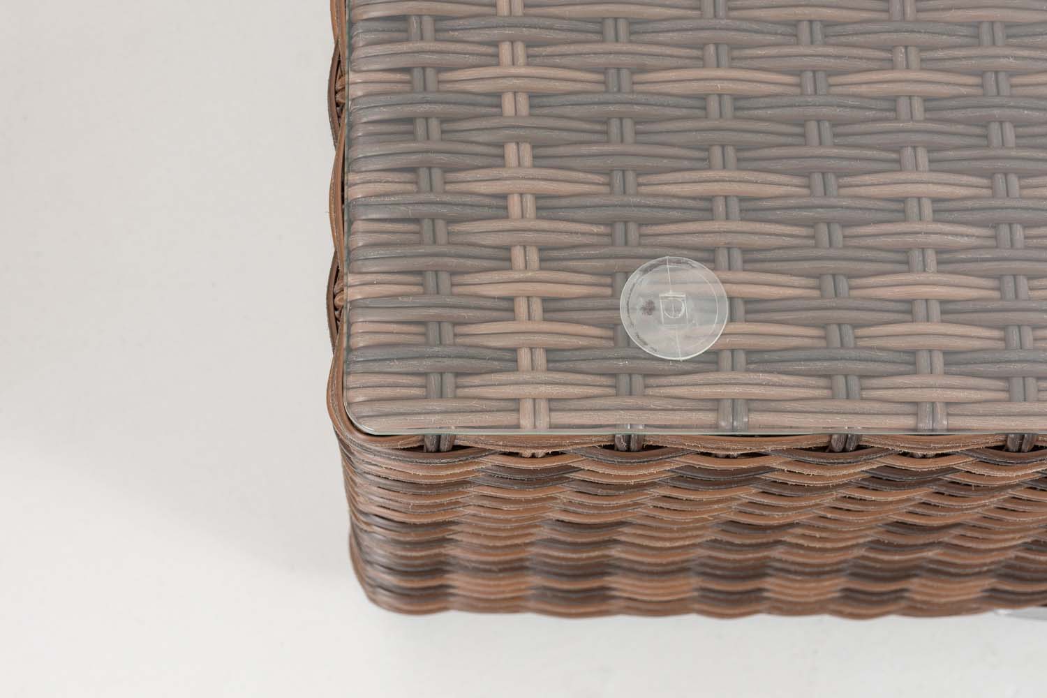 Polyrattan Tisch Genero / Liberi 5mm braun-meliert