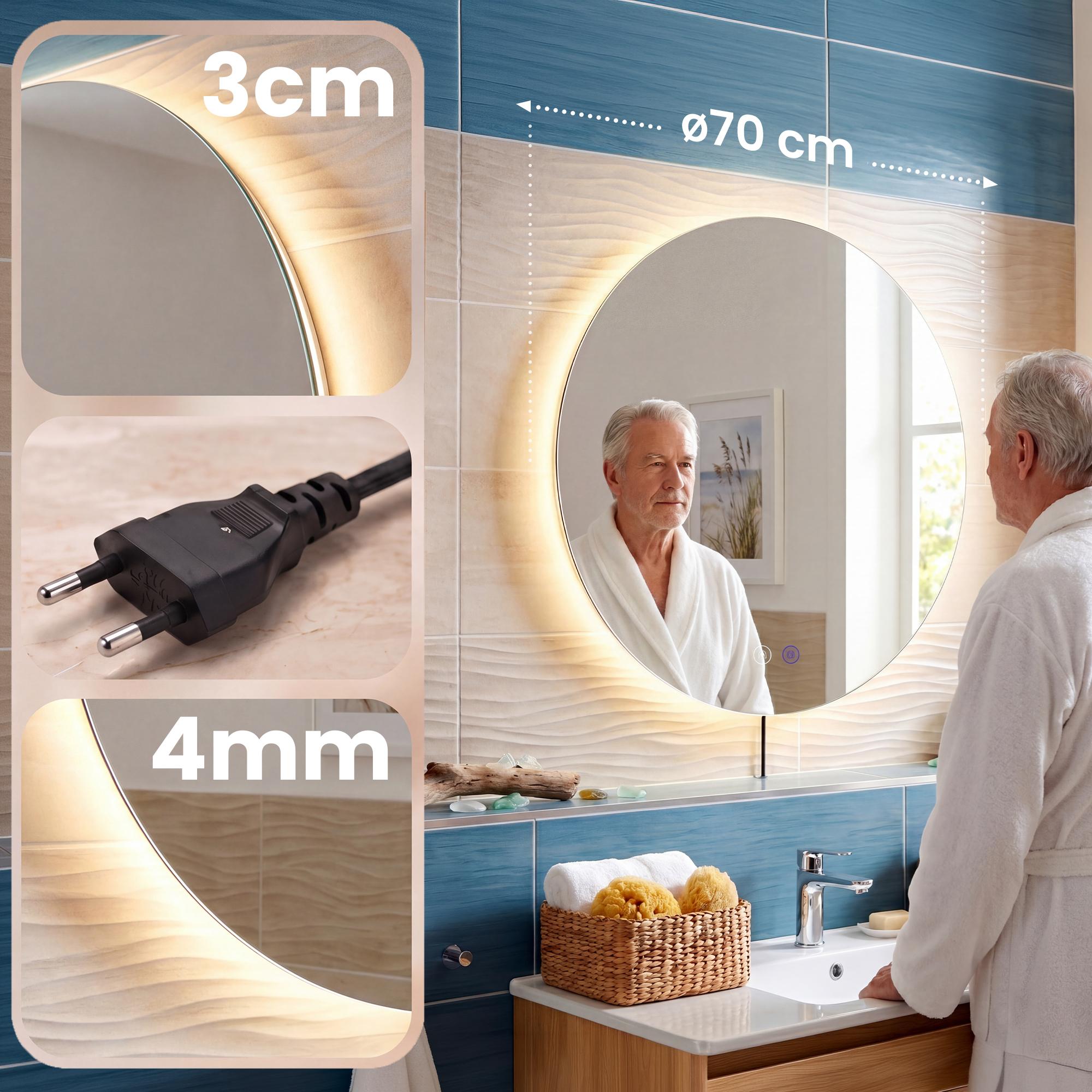 Badspiegel Vendula Ø 70