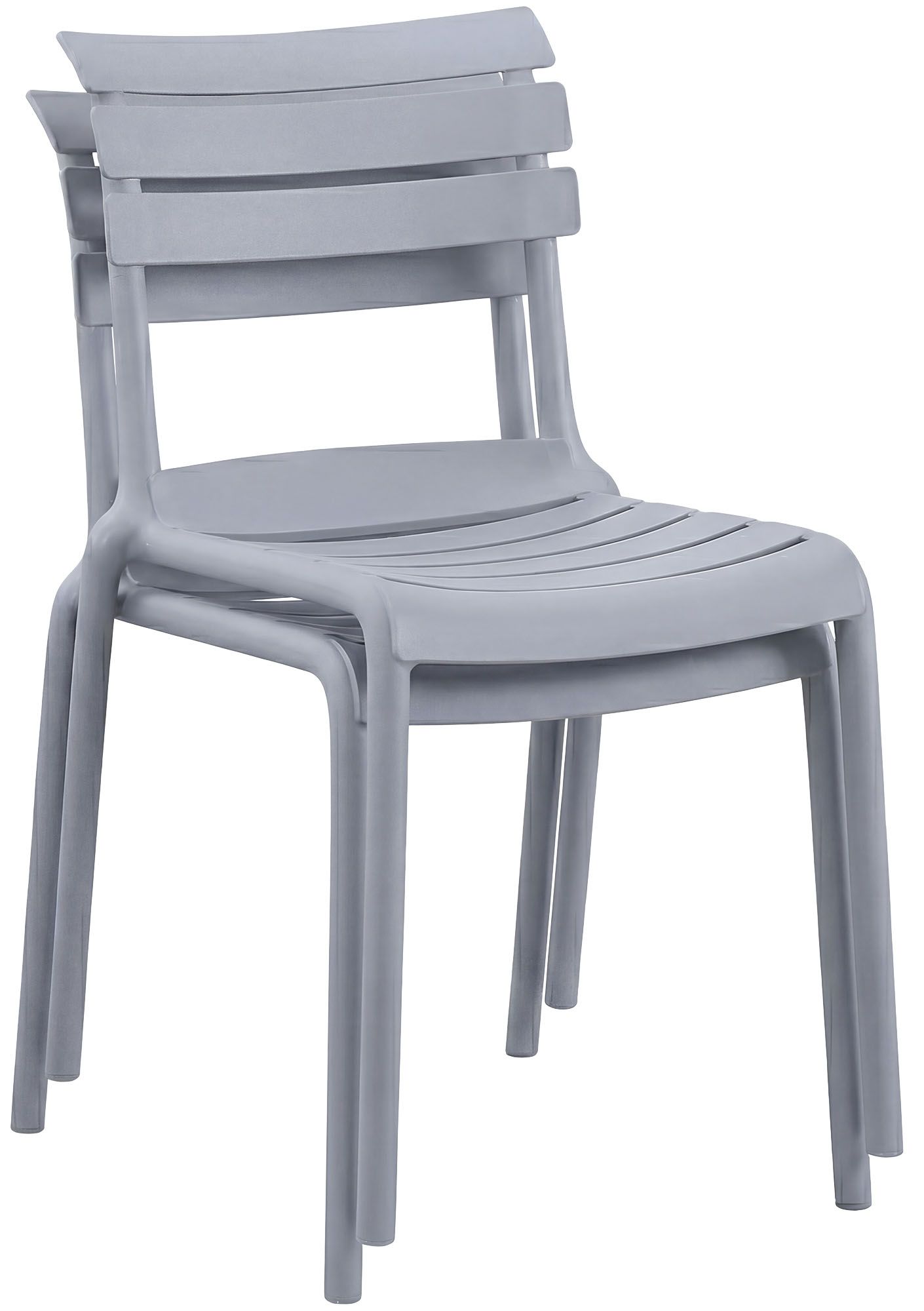 Gartenmöbel-Set Vela mit 2 Stühlen grau