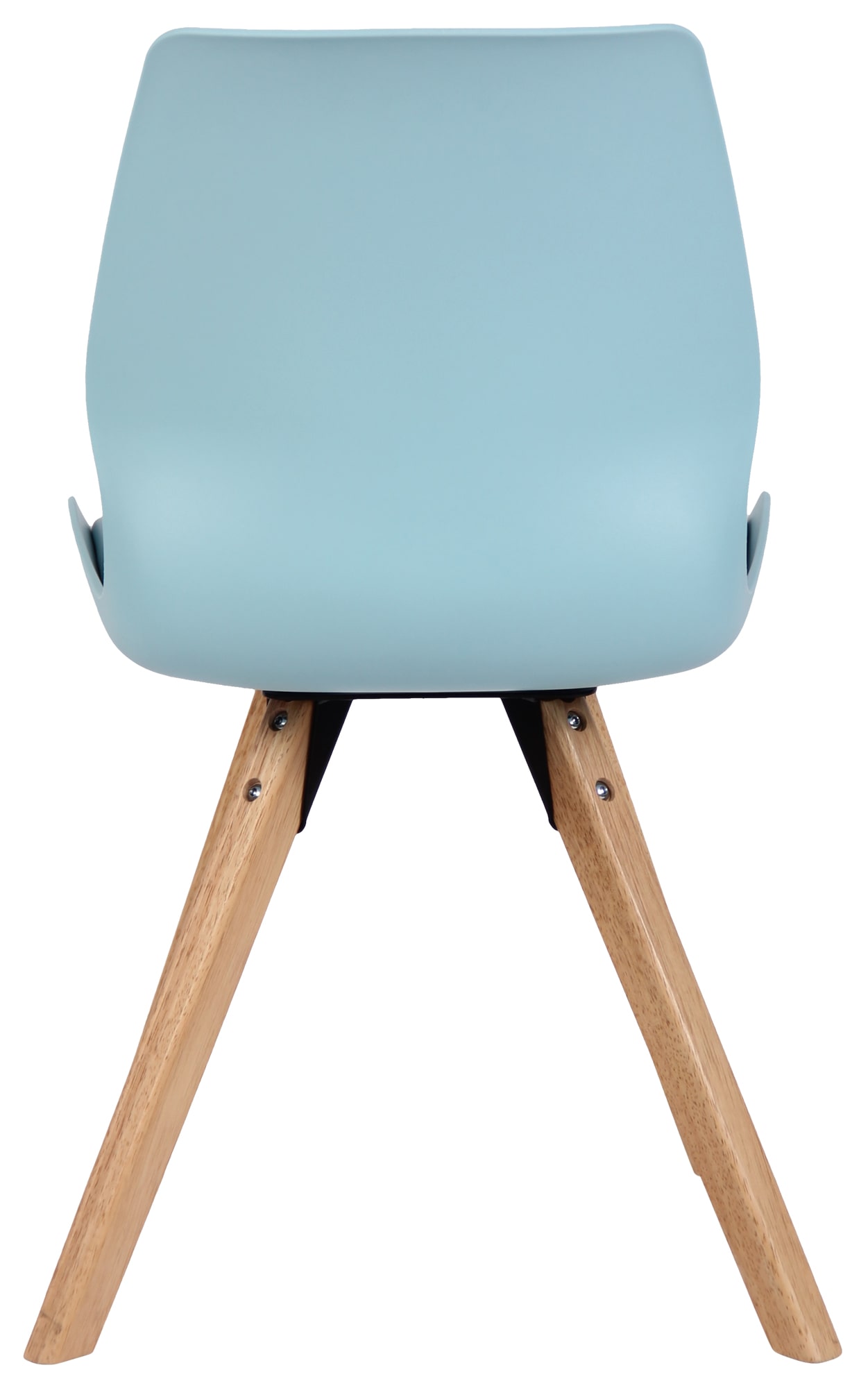 4er Set Stuhl Luna blau Kunststoff