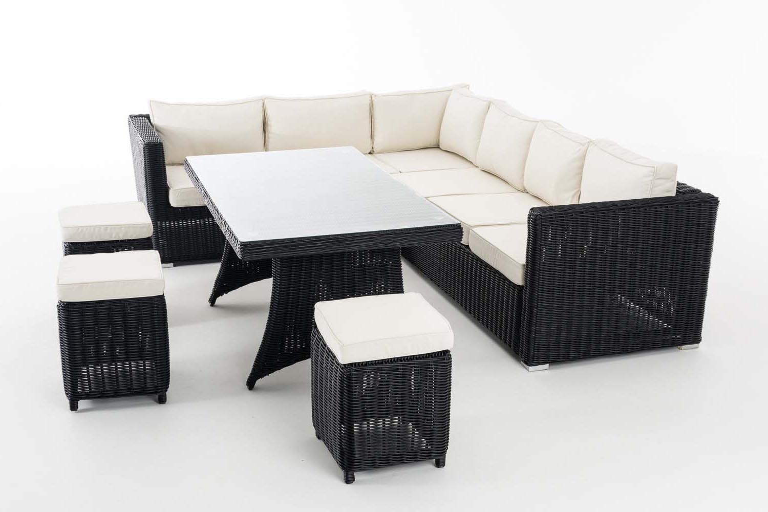 Sitzgruppe Sorano 5mm schwarz cremeweiß