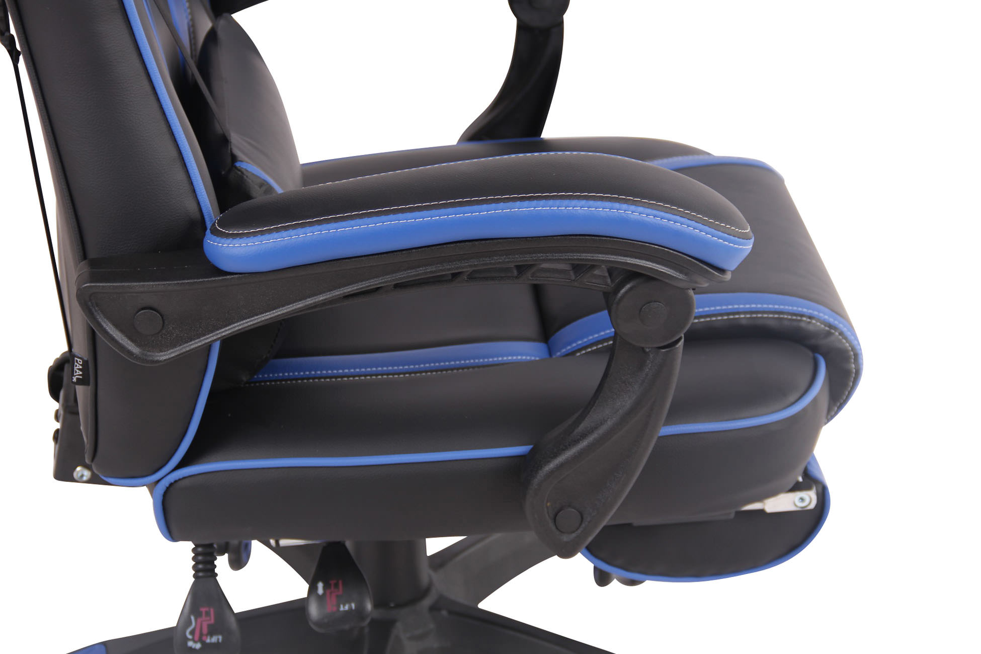 Gaming Bürostuhl Heat mit Fußablage schwarz/blau