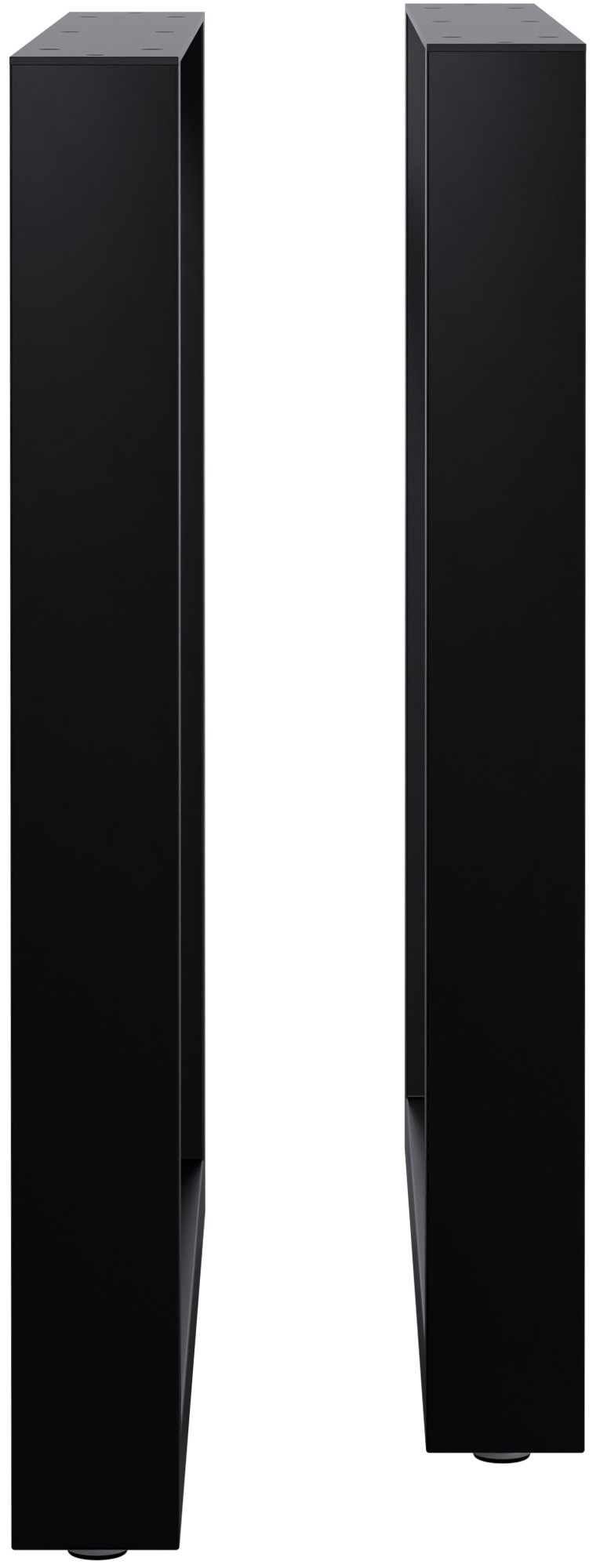 2er Set Tischbeine Ilkan schwarz 70 cm