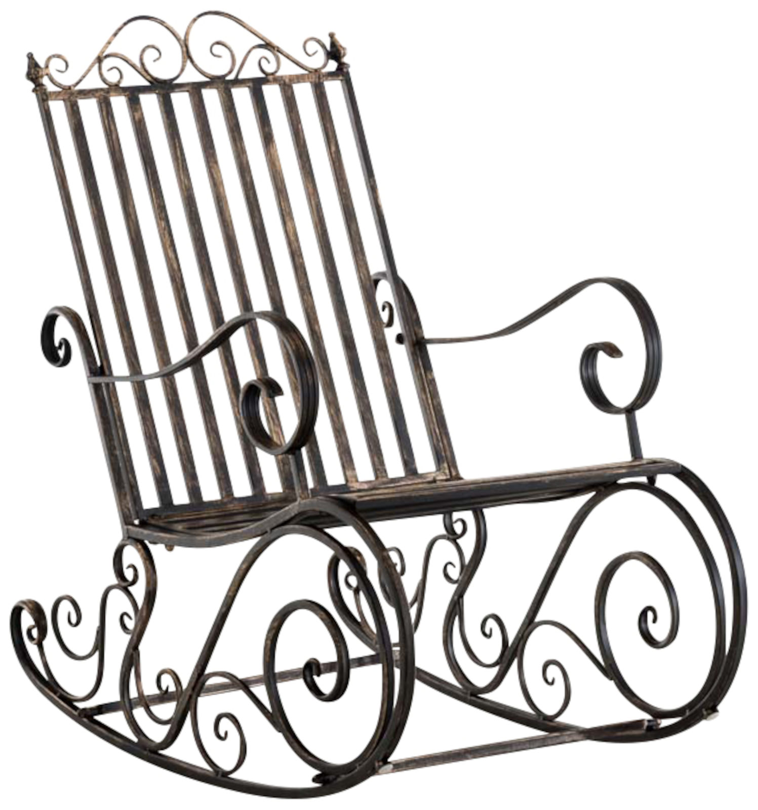 2er Set Schaukelstühle Smilla bronze