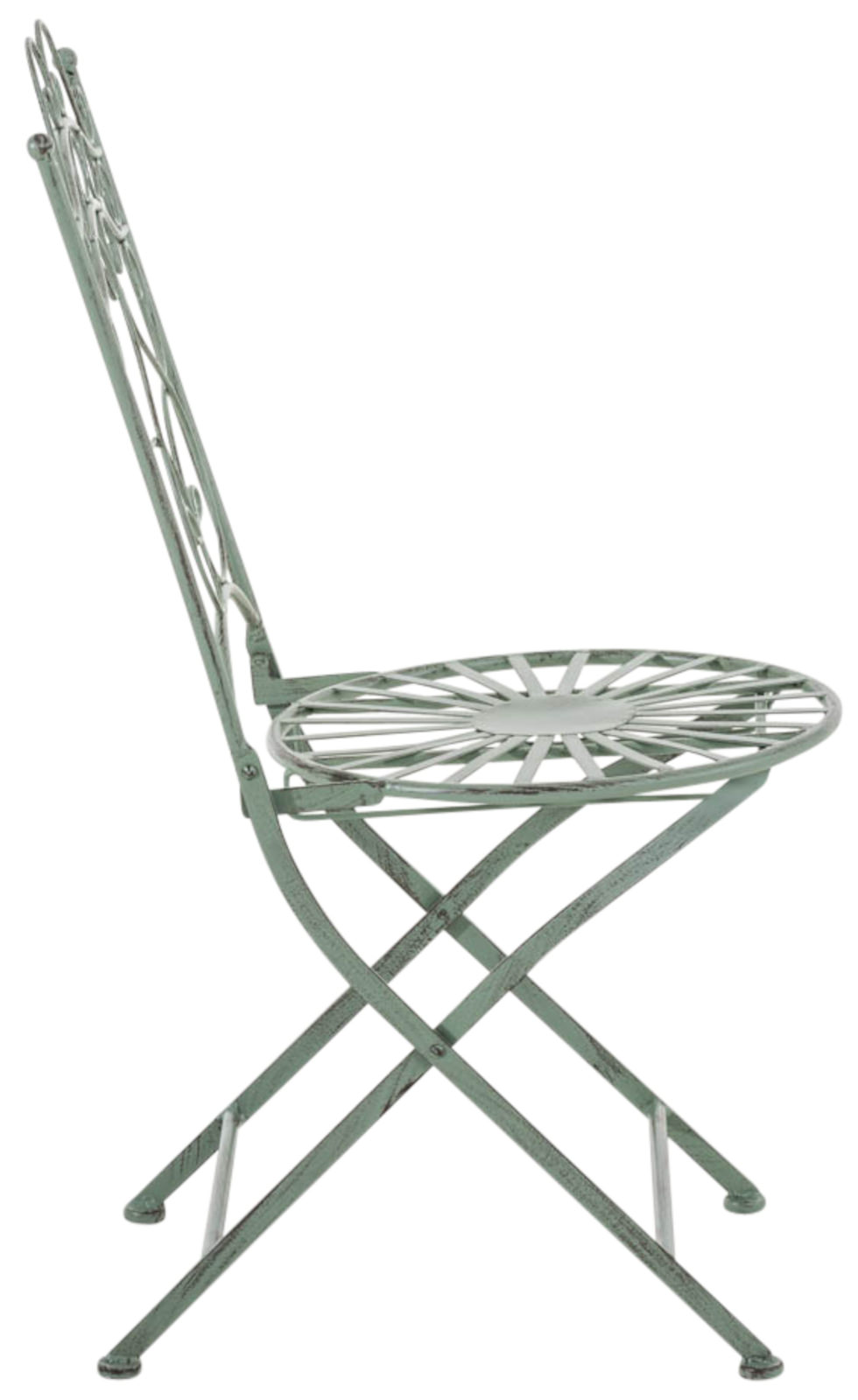 2er Set Stühle Indra antik-grün