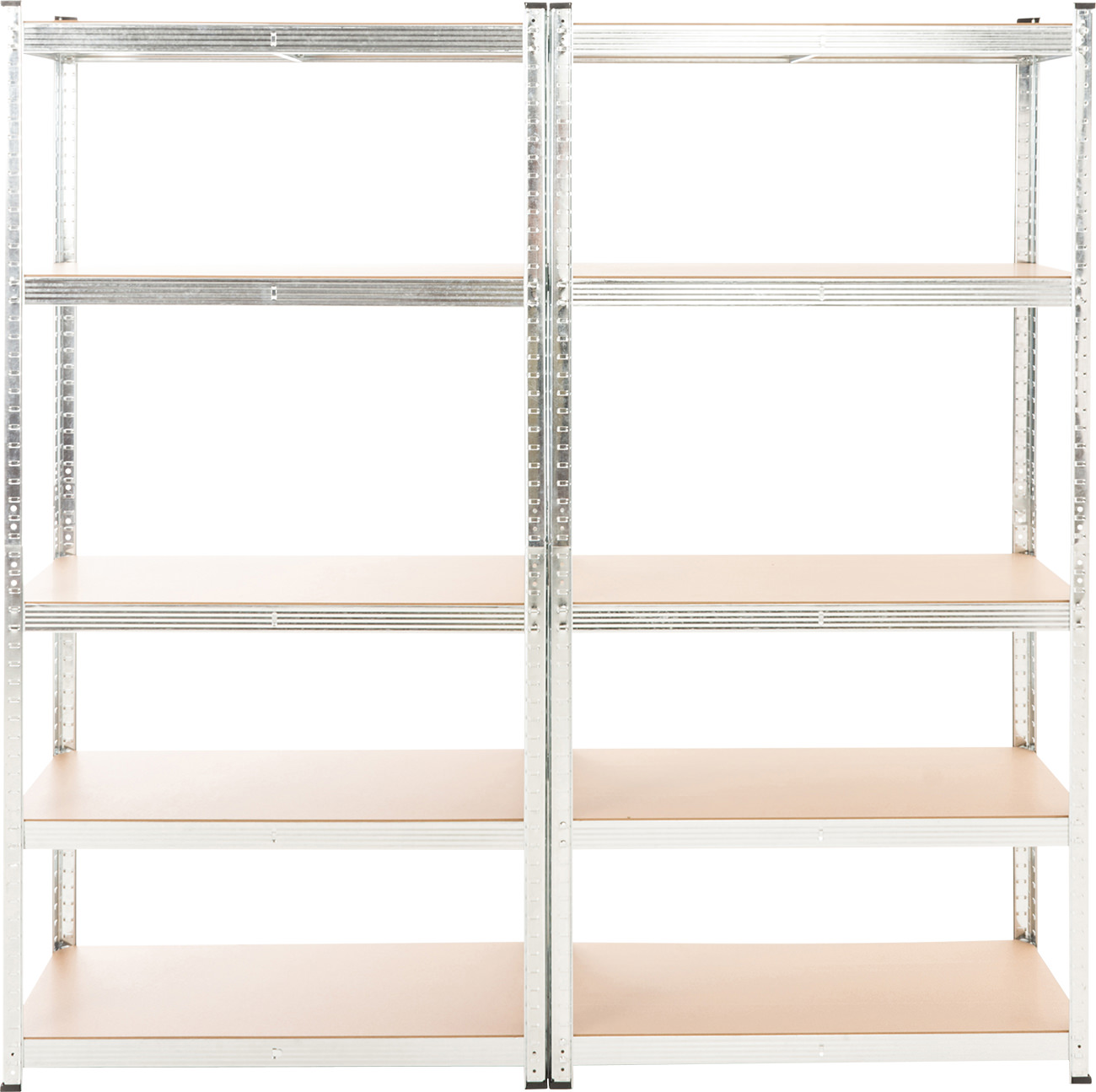 2er Set Steckregal G 90x40x180 silber