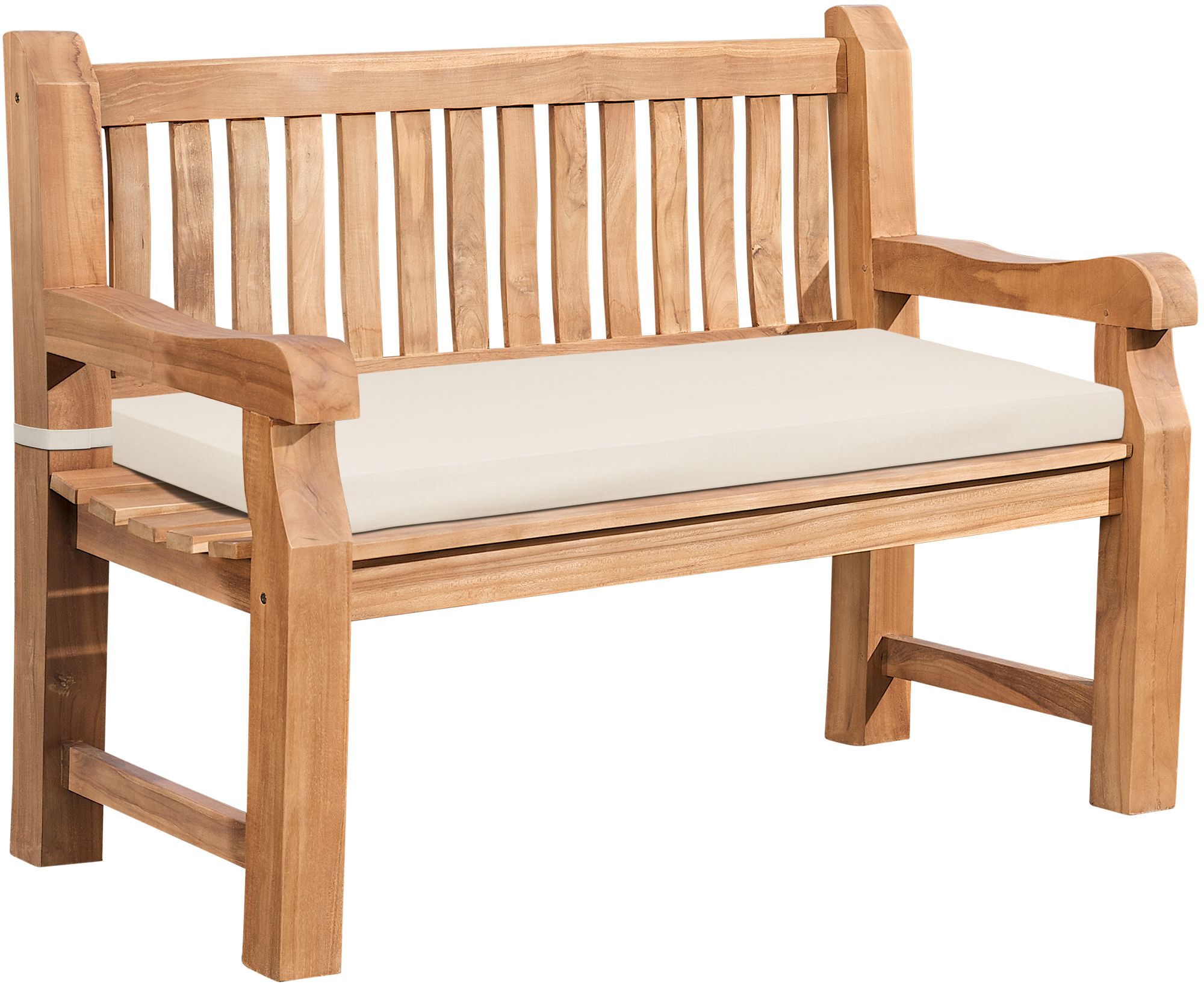 Gartenbank-Teakholz-Daxon-mit-Sitzkissen-358385