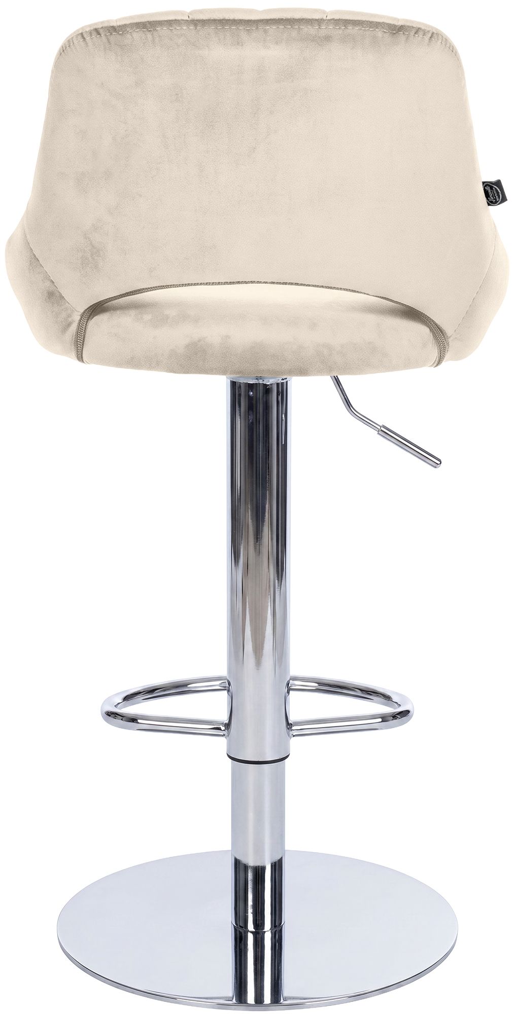 Barhocker Milet Chrom mit extra schwerem Standfuß