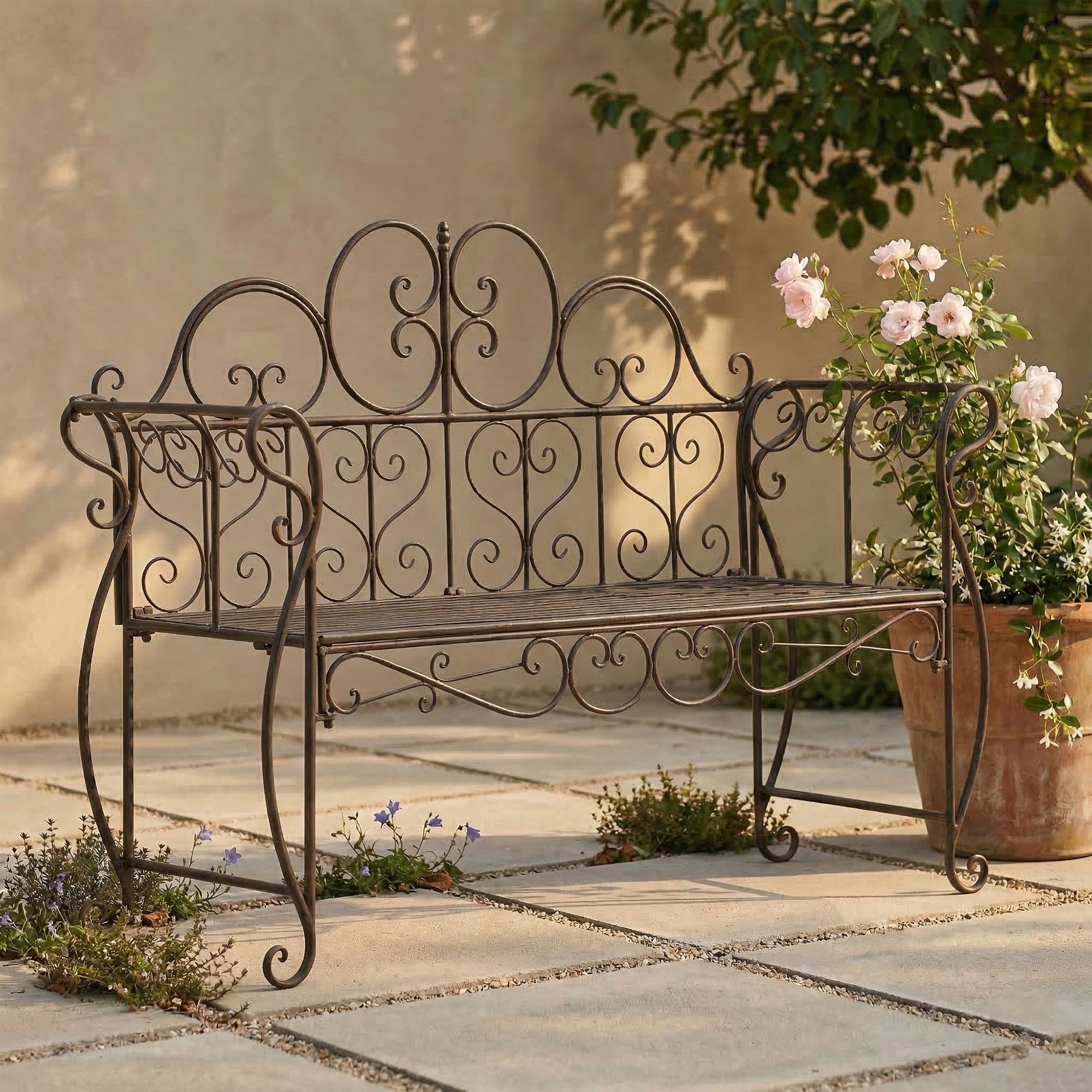 Gartenbank Minna bronze