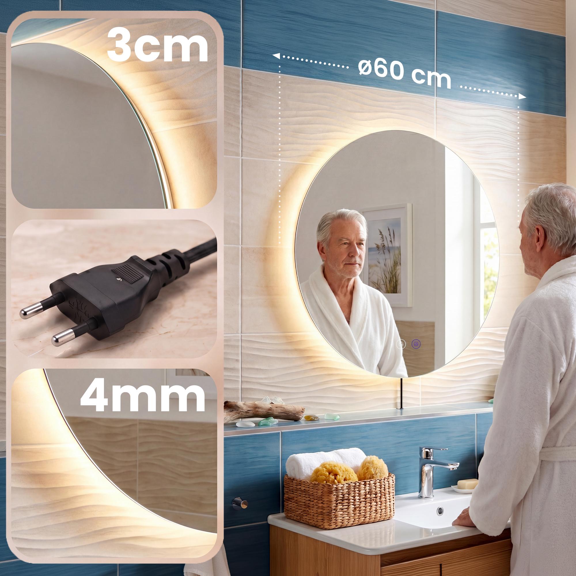 Badspiegel Vendula Ø 60