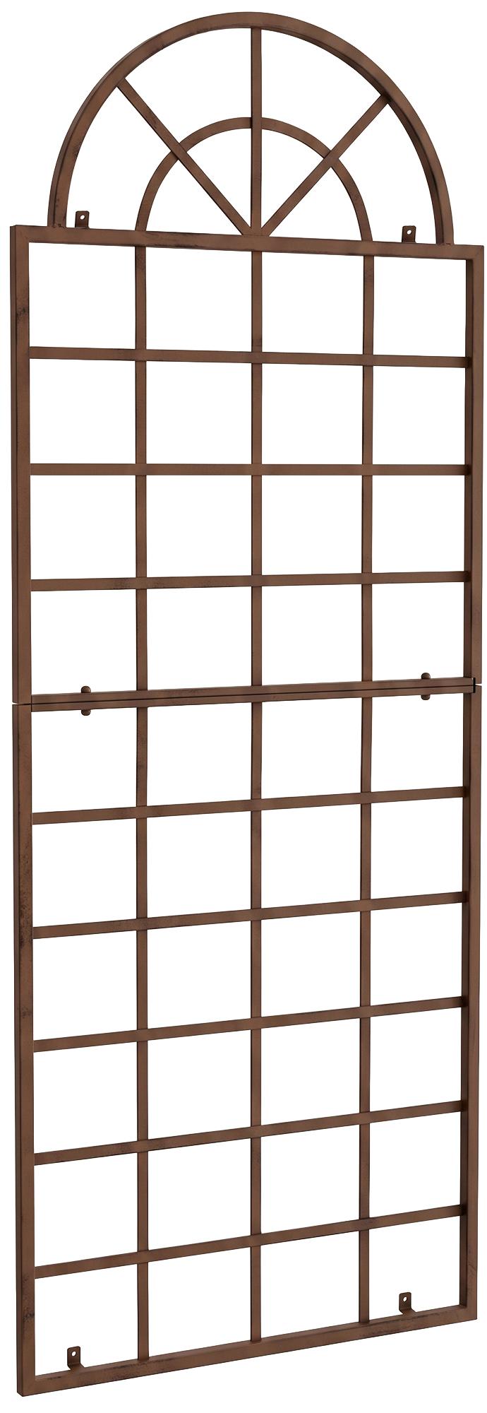 2er Set Rankgitter Viva Wandbefestigung antik braun