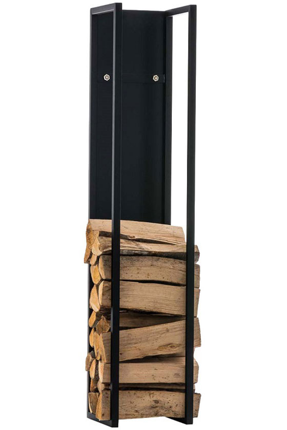Kaminholzständer Spark schwarz-matt 120 cm