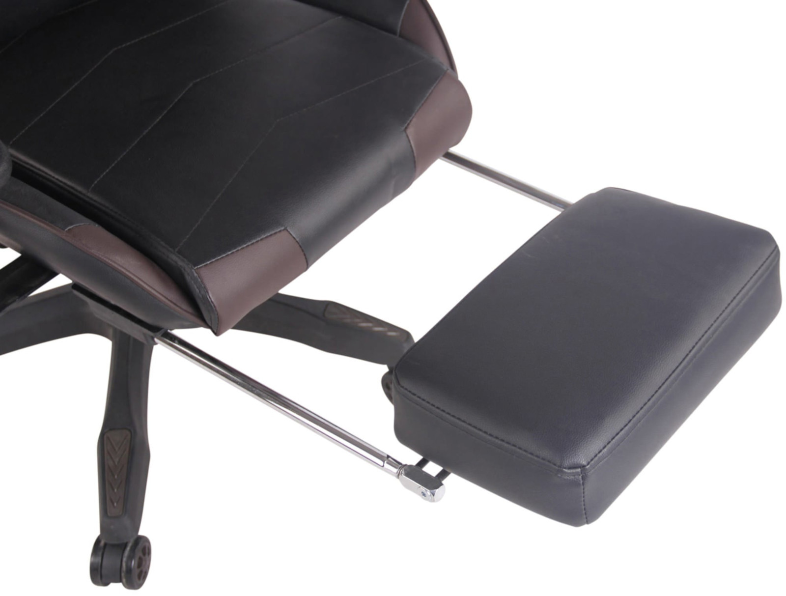Gaming Bürostuhl Turbo XL mit Fußablage schwarz/braun Kunstleder