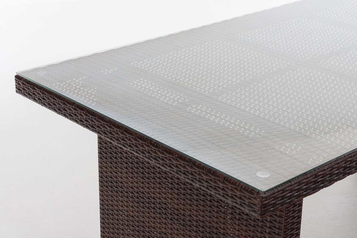 Polyrattan Tisch Avignon braun-meliert 180 cm
