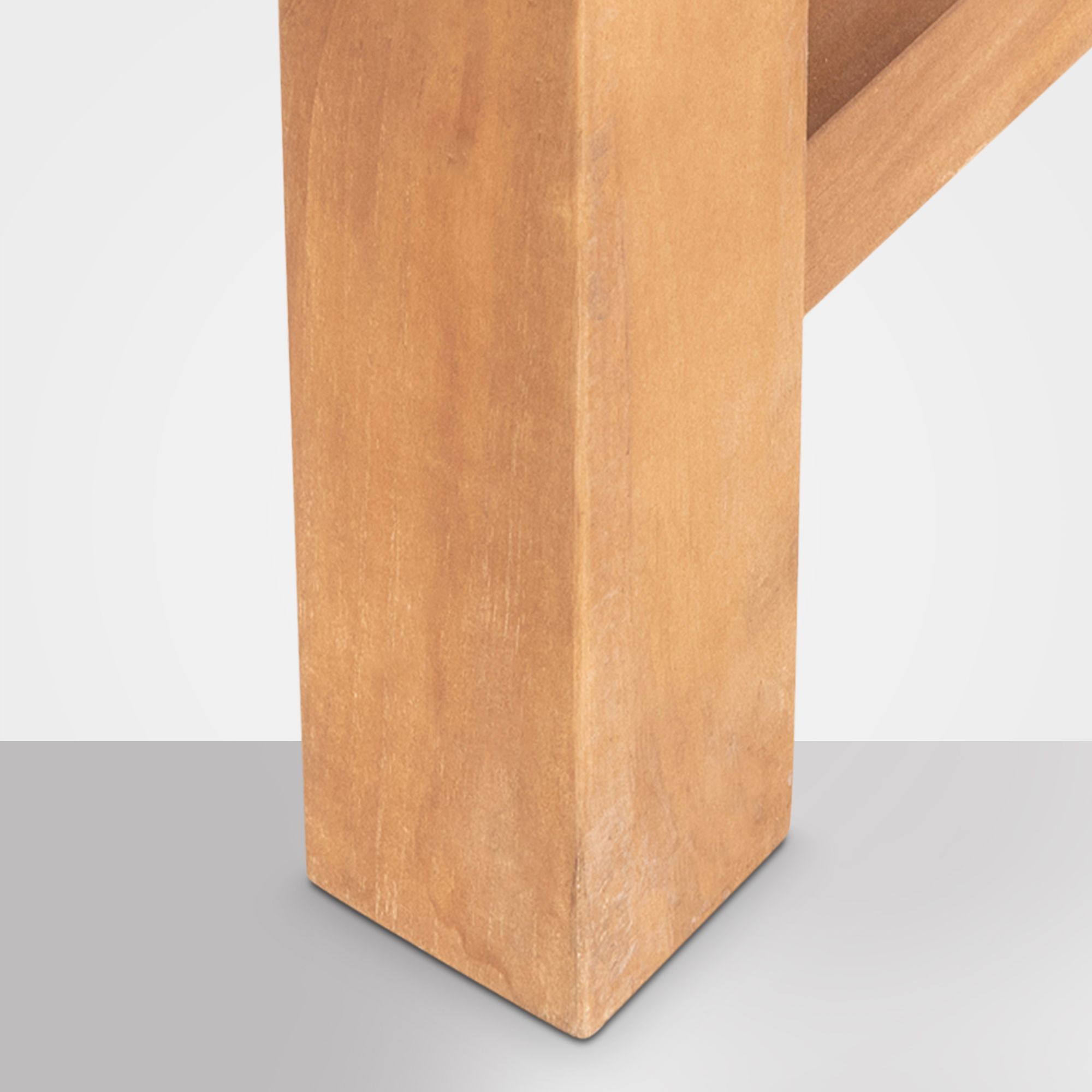 Teakbank 120 cm mit Abdeckhaube Halden