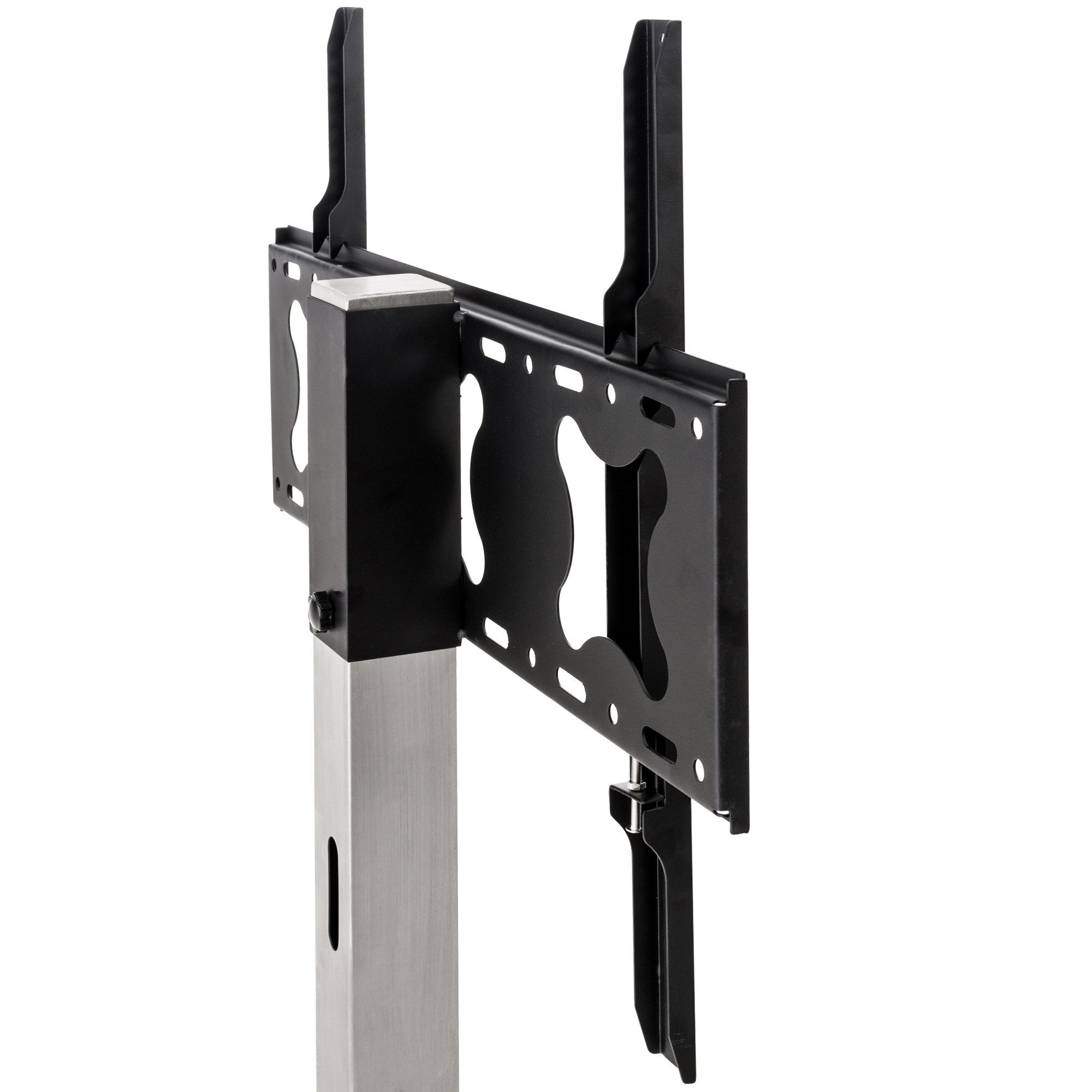 TV Standfuß edelstahl eckig
