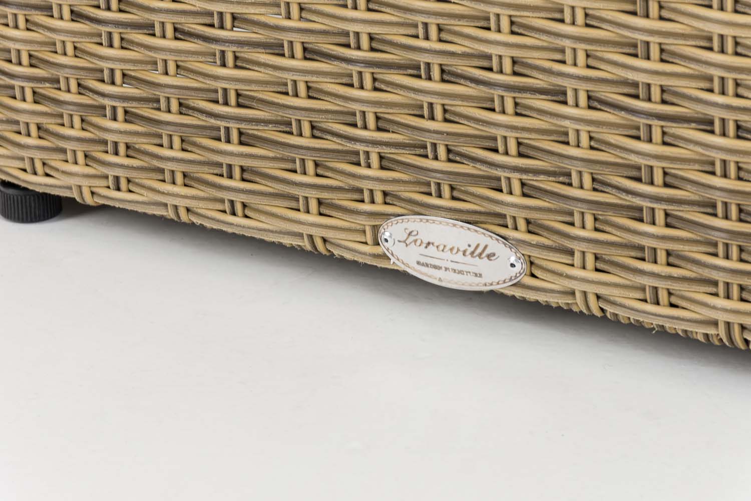 Polyrattan Ecksofa-Garnitur Genero 5mm natura eisengrau