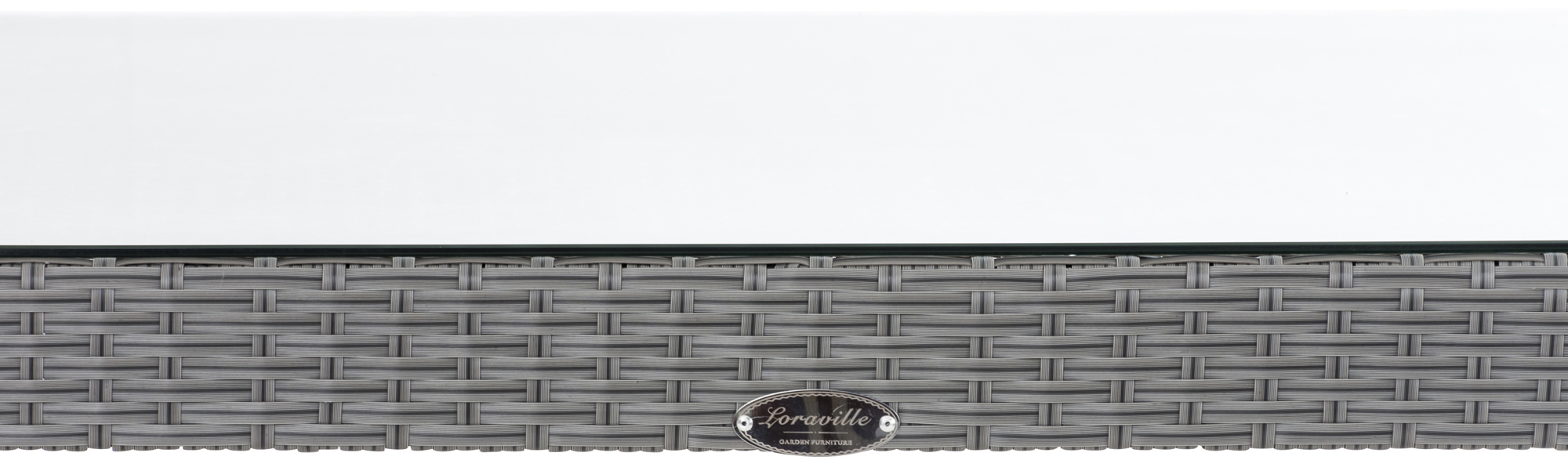 Polyrattan Tisch Alia grau