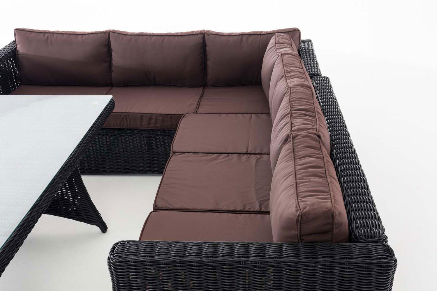 Sitzgruppe Sorano 5mm schwarz terrabraun