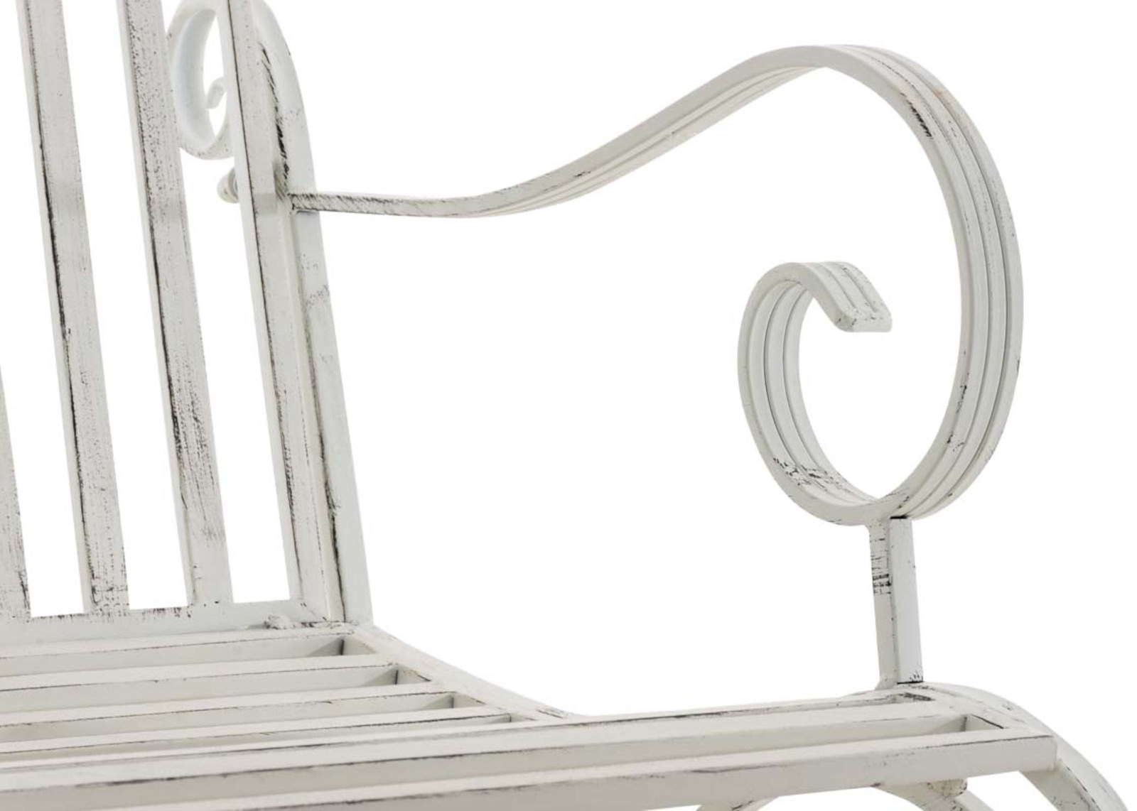 2er Set Schaukelstühle Smilla antik weiß