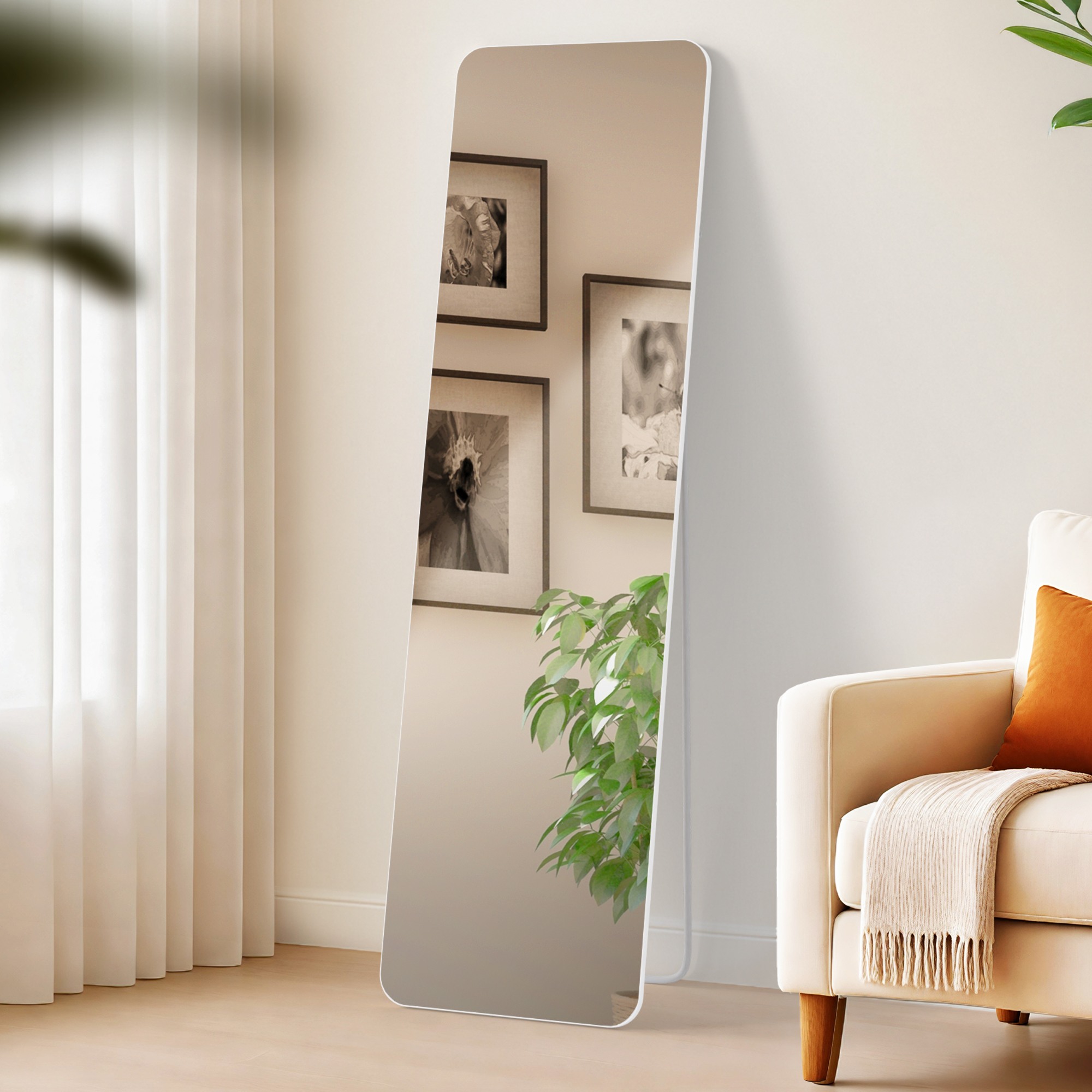 Spiegel Gurnee weiß matt 140x40 cm