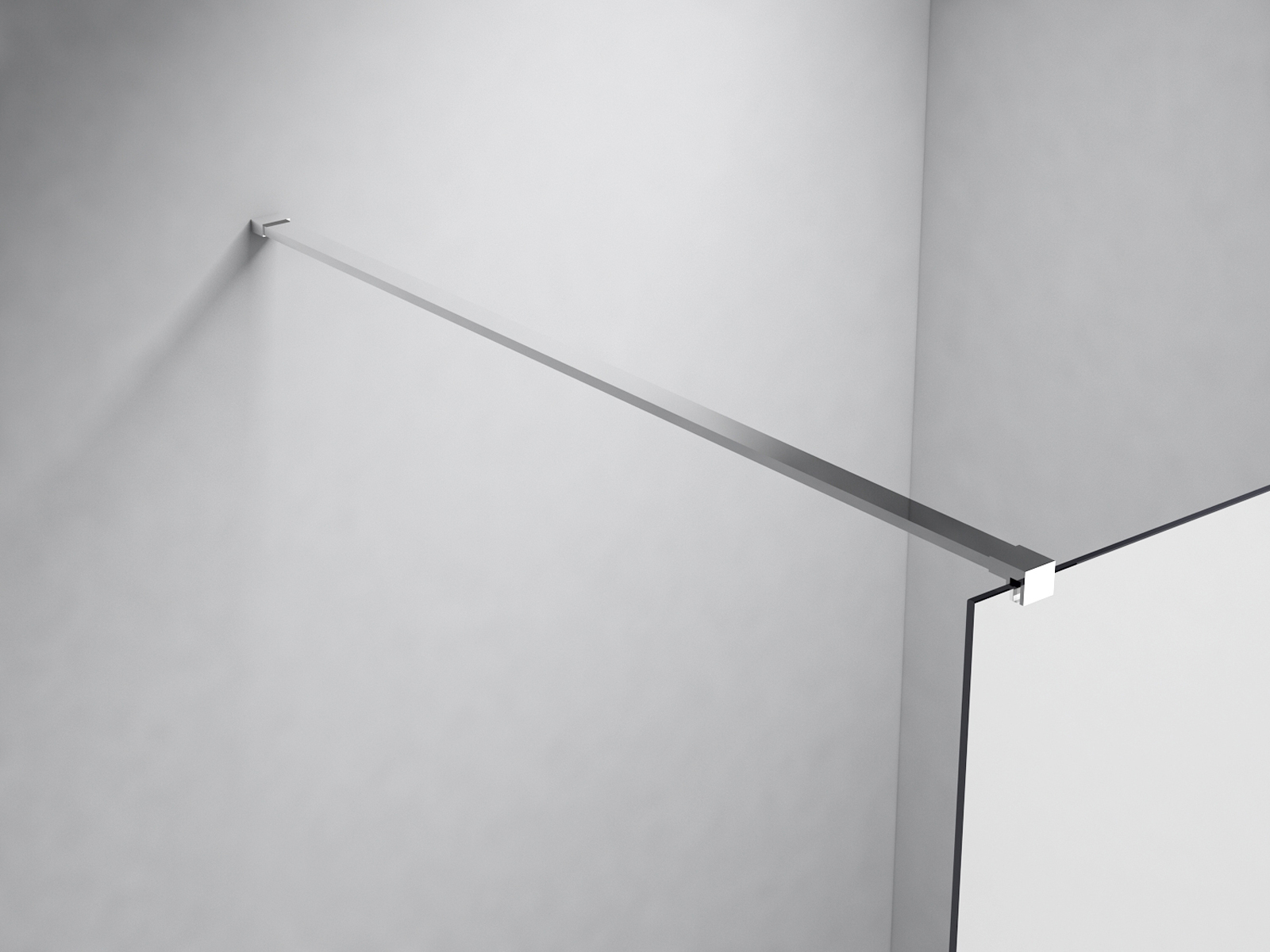 Duschabtrennung Nano rechteckig halbmilchglas 140x200x100 cm
