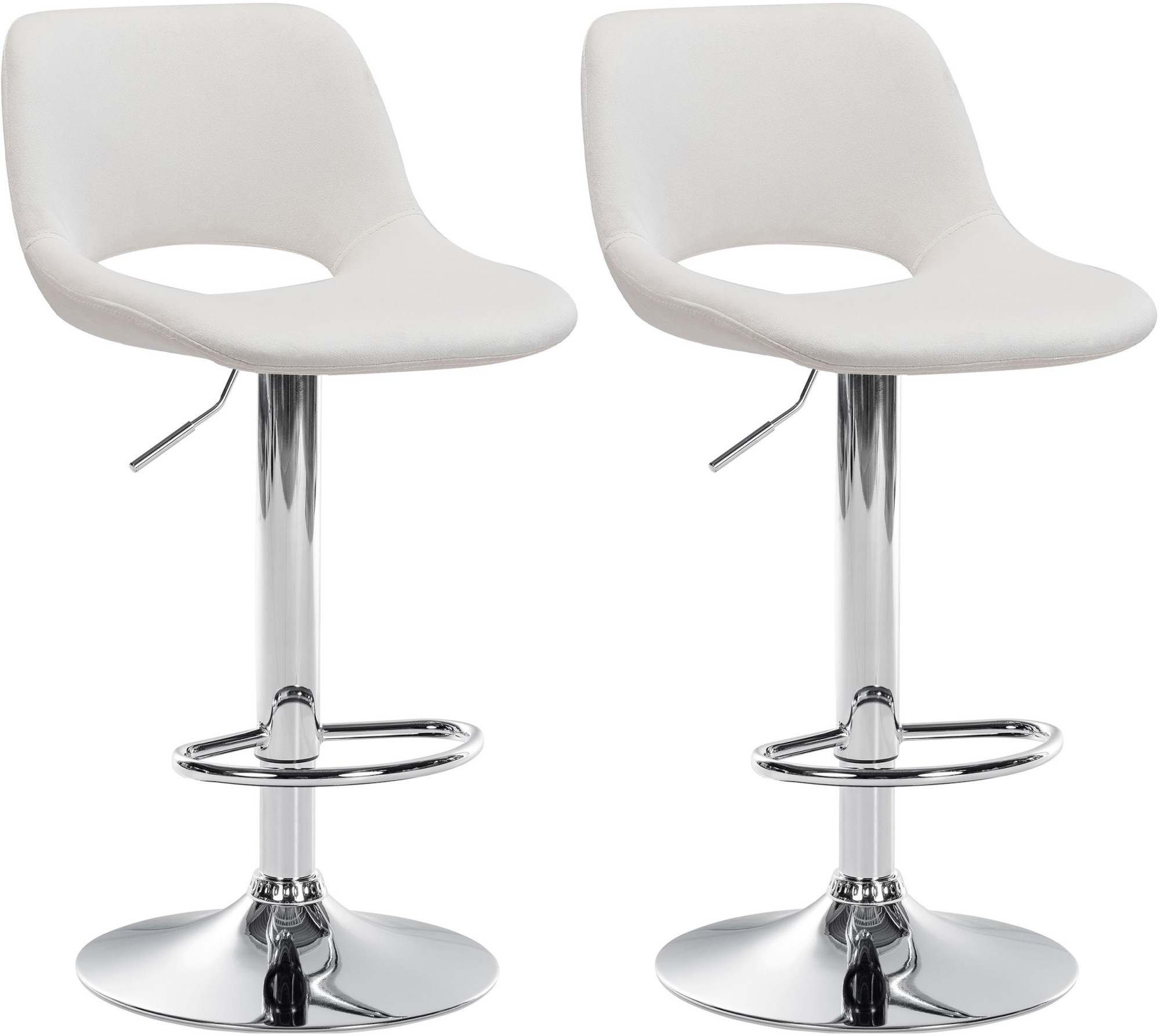 2er Set Barhocker Camden Samt
