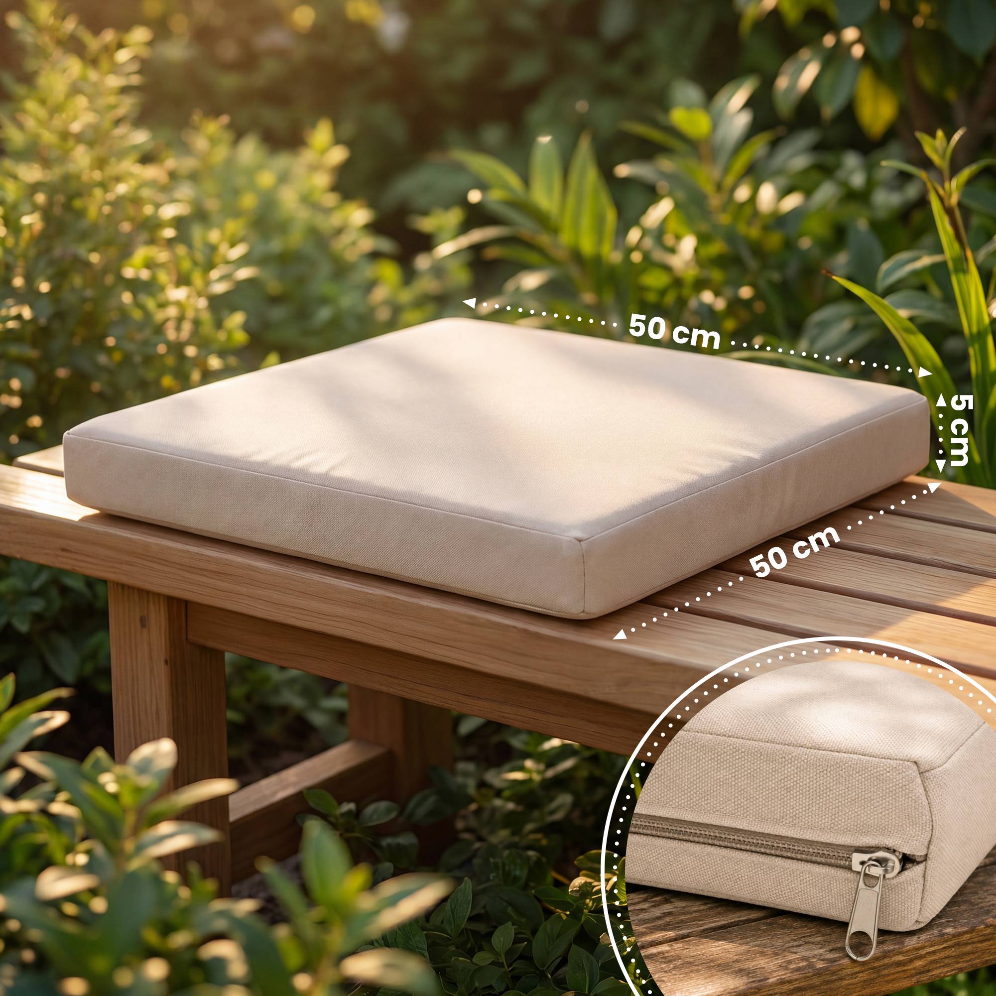 Sitzkissen für Stuhl Smilla creme